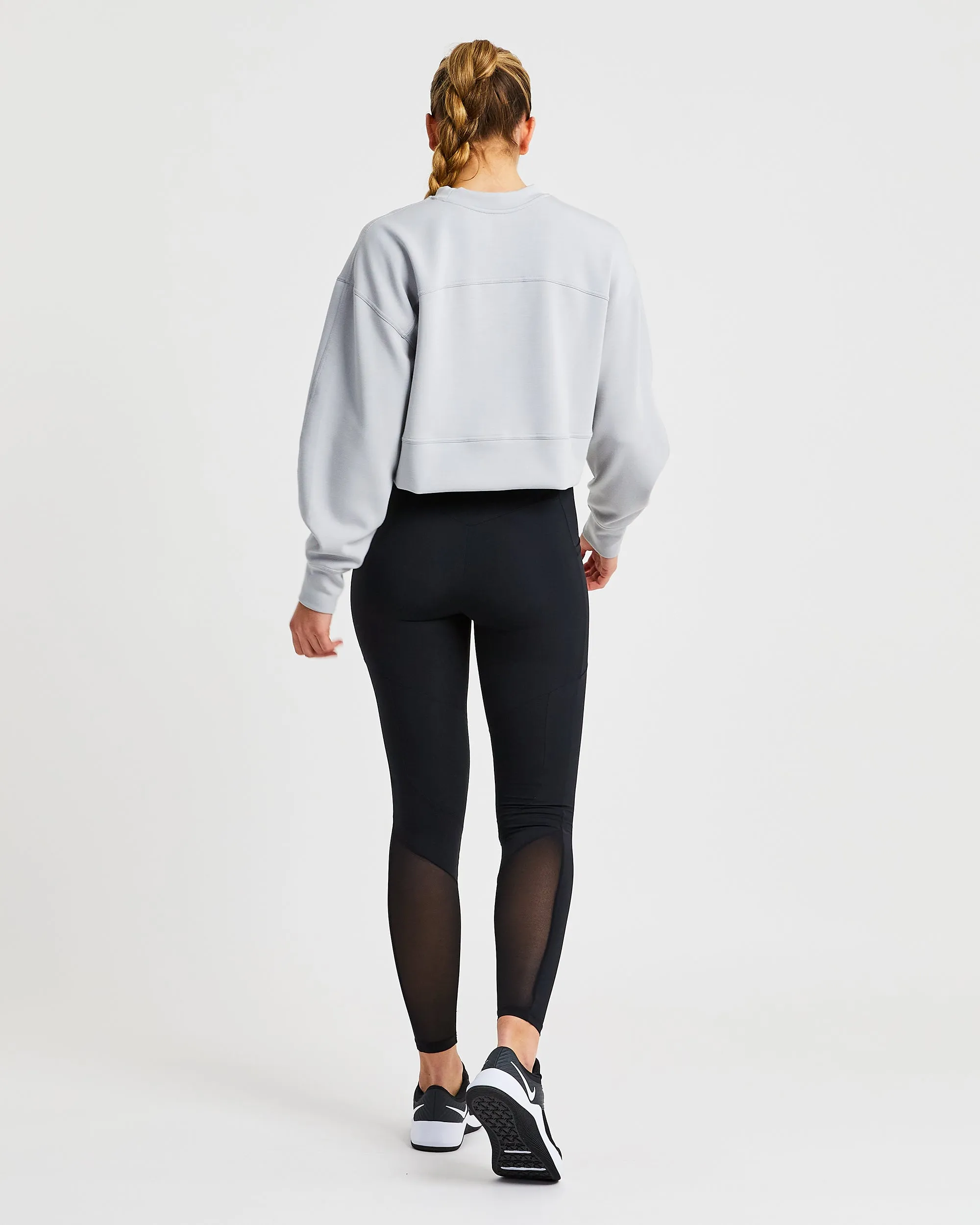 Oversized Crop Jumper - Ice Grey sold by AYBL product image thumbnail 4