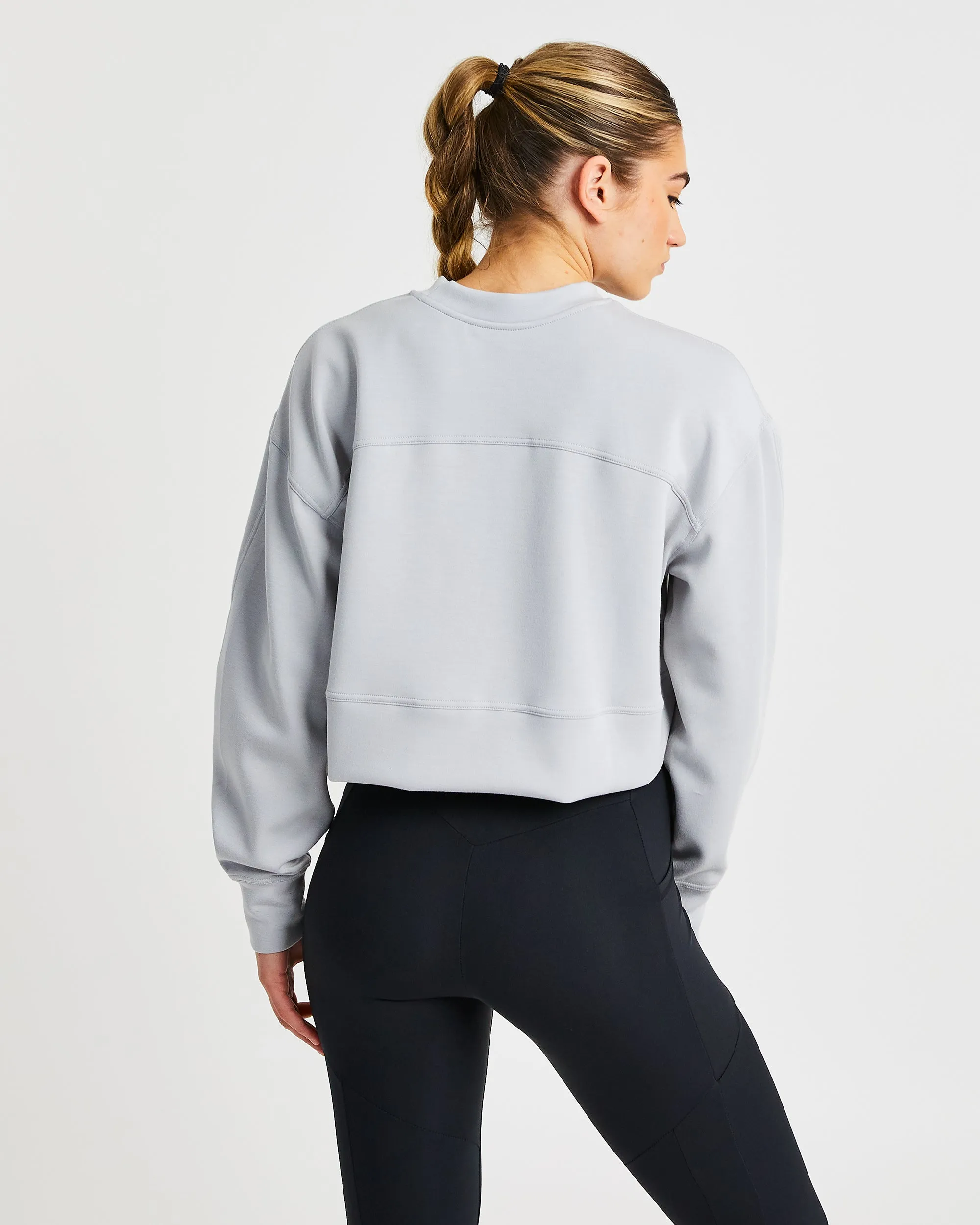 Oversized Crop Jumper - Ice Grey sold by AYBL product image thumbnail 2