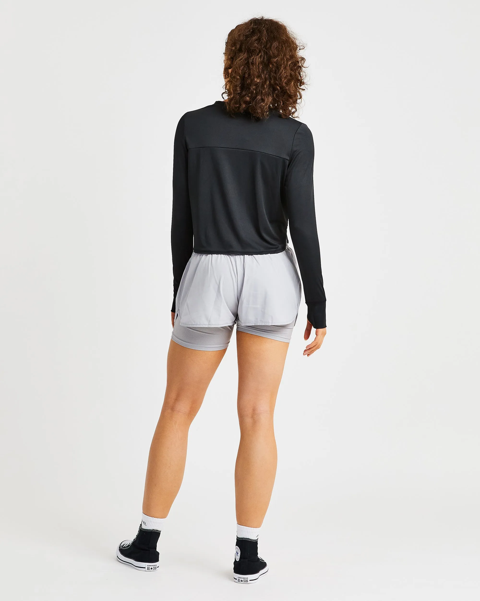 Define Long Sleeve Crop T - Black sold by AYBL product image thumbnail 4