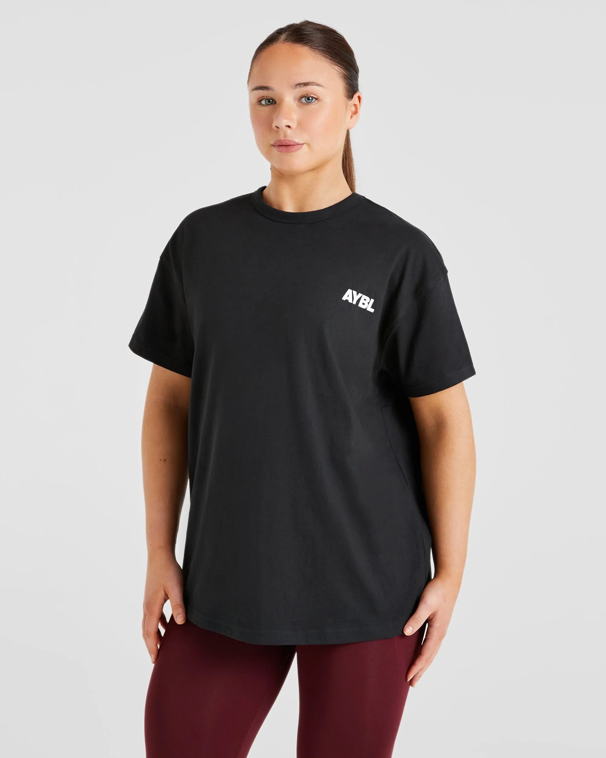 Athletics Club Oversized T Shirt - Black sold by AYBL product image thumbnail 2