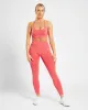 Empower Seamless Leggings - Coral Red Marl sold by AYBL