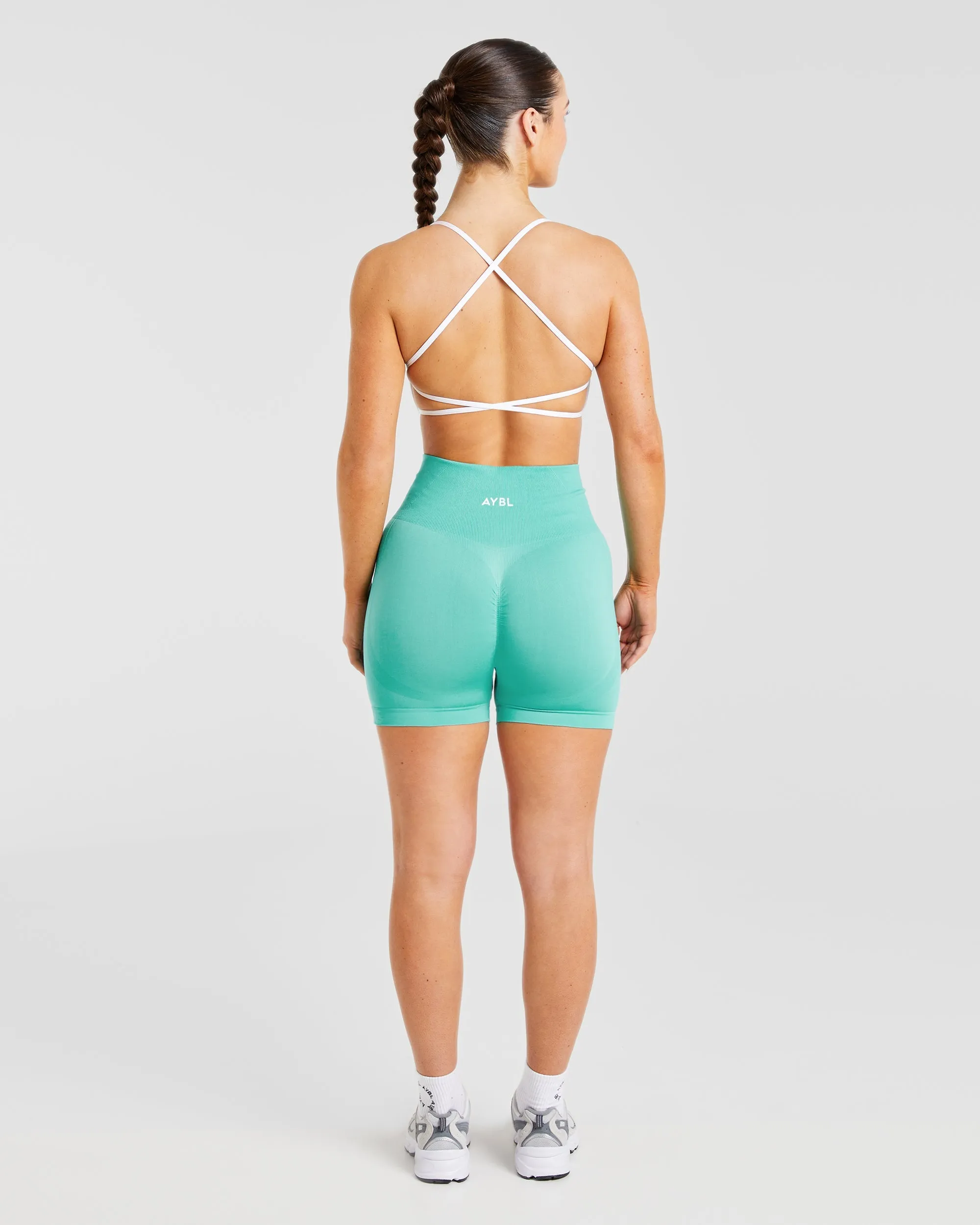 Essential Crossback Sports Bra - White sold by AYBL product image thumbnail 4