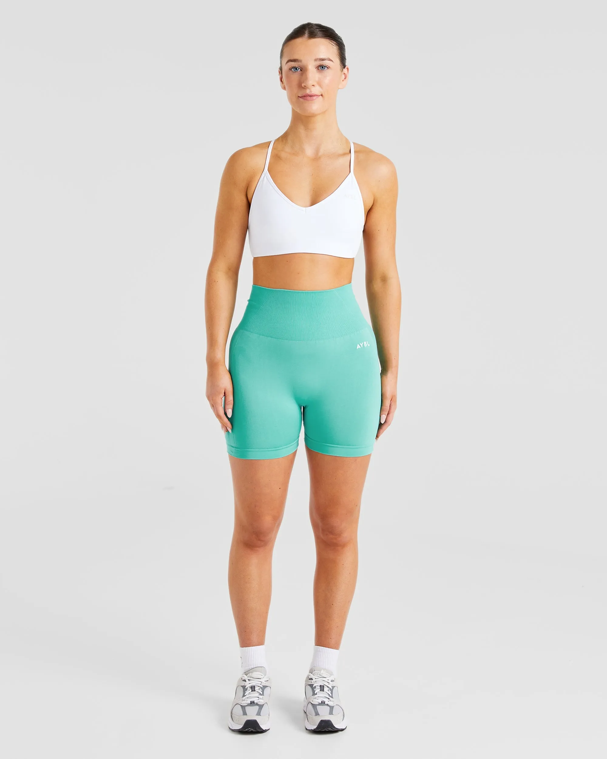 Essential Crossback Sports Bra - White sold by AYBL product image thumbnail 3