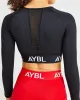 Training Long Sleeve Crop Top - Black sold by AYBL