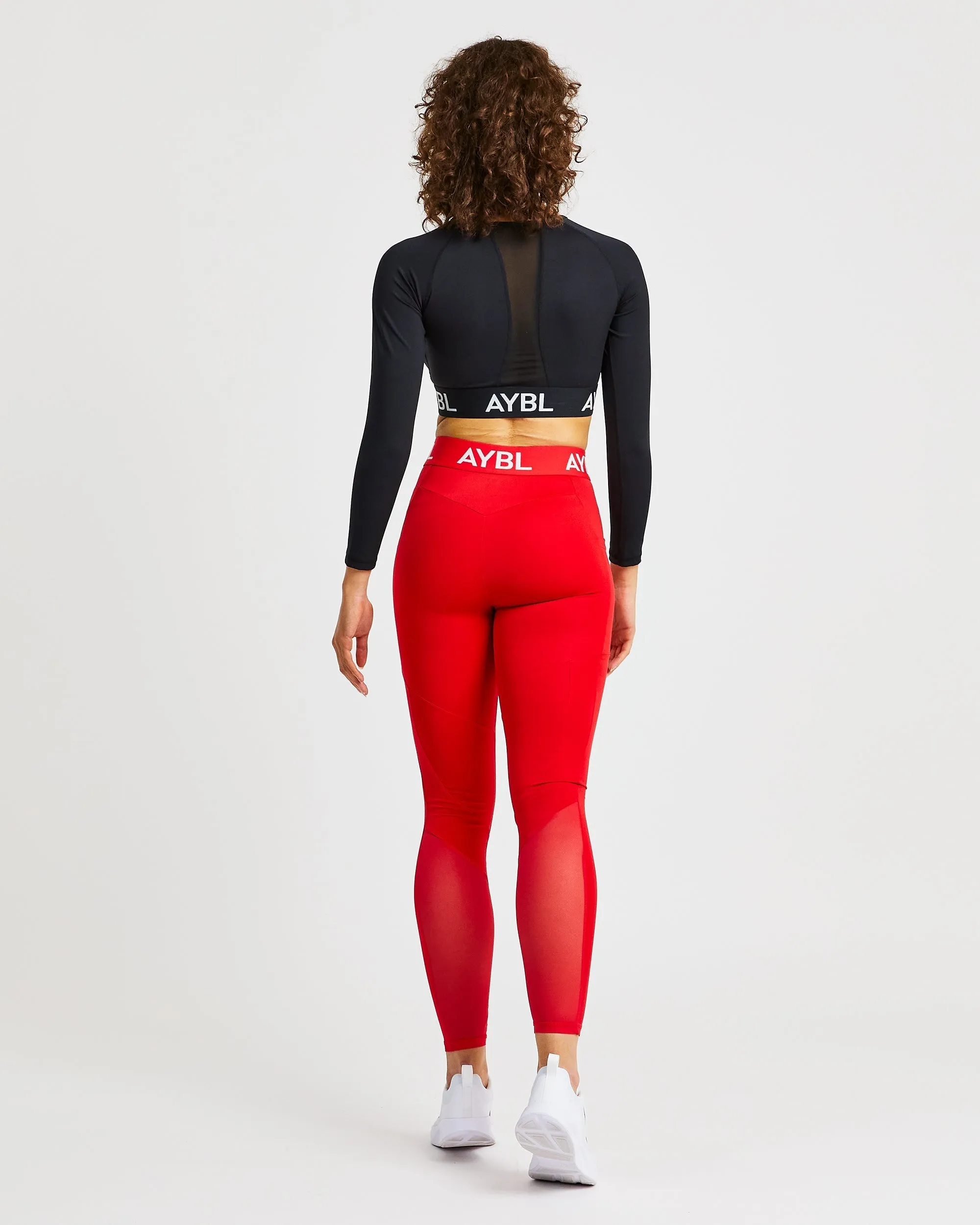 Training Long Sleeve Crop Top - Black sold by AYBL product image thumbnail 4