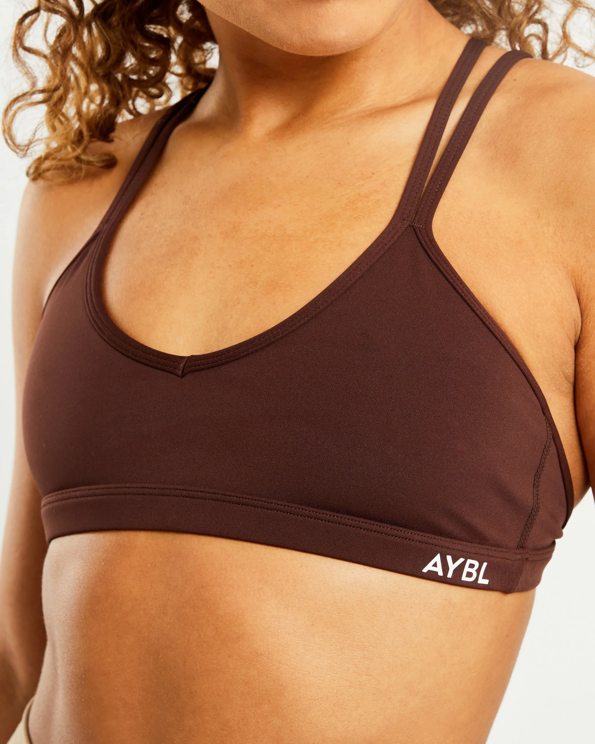Essential Strappy Sports Bra - Chocolate Brown sold by AYBL product image thumbnail 5
