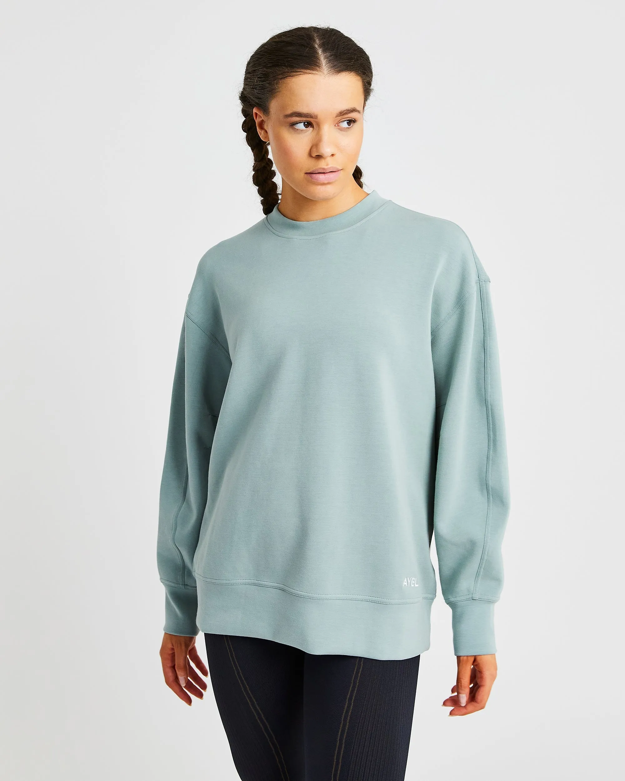 Oversized Jumper - Sage Green sold by AYBL