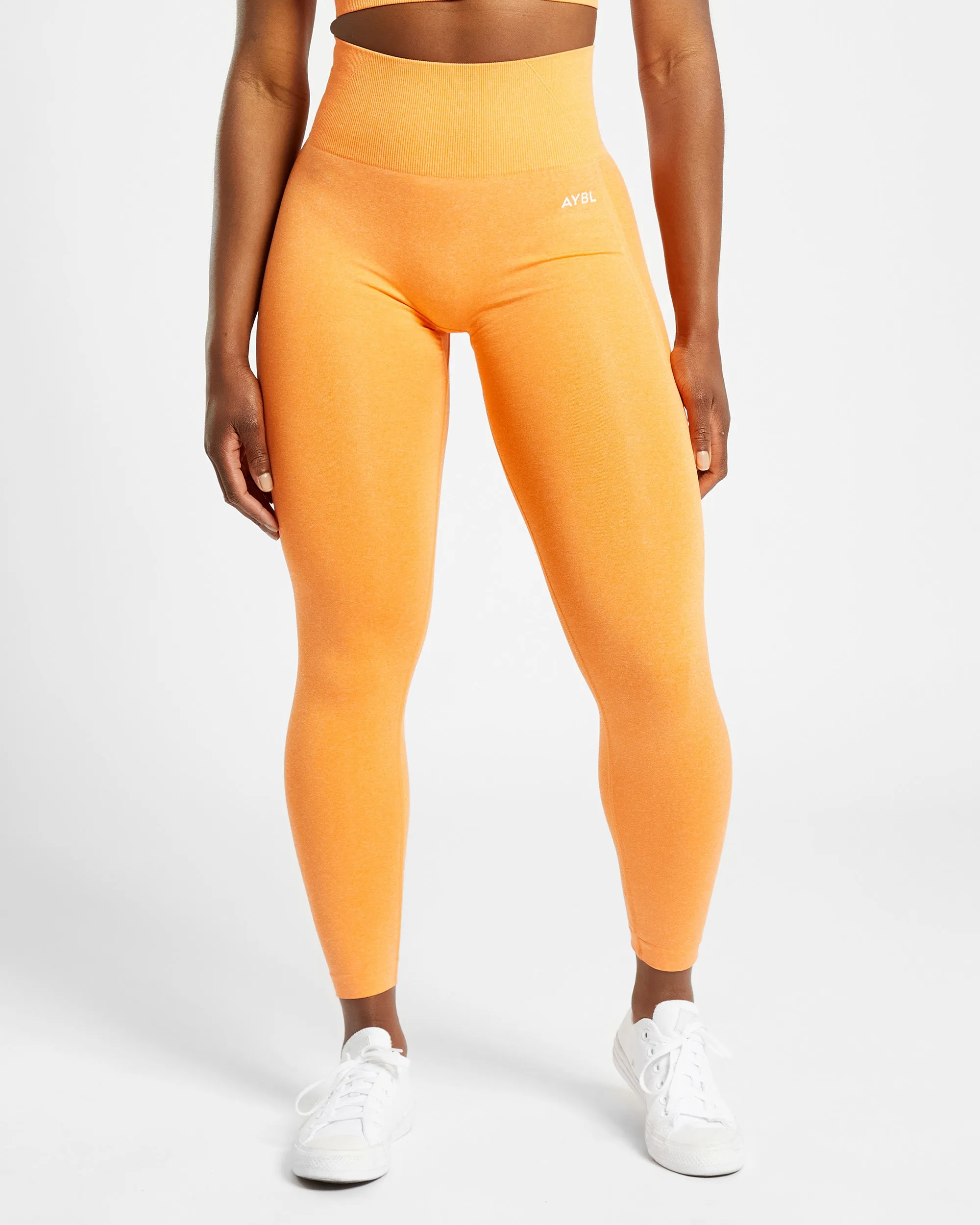 Empower Seamless Leggings - Orange Marl sold by AYBL