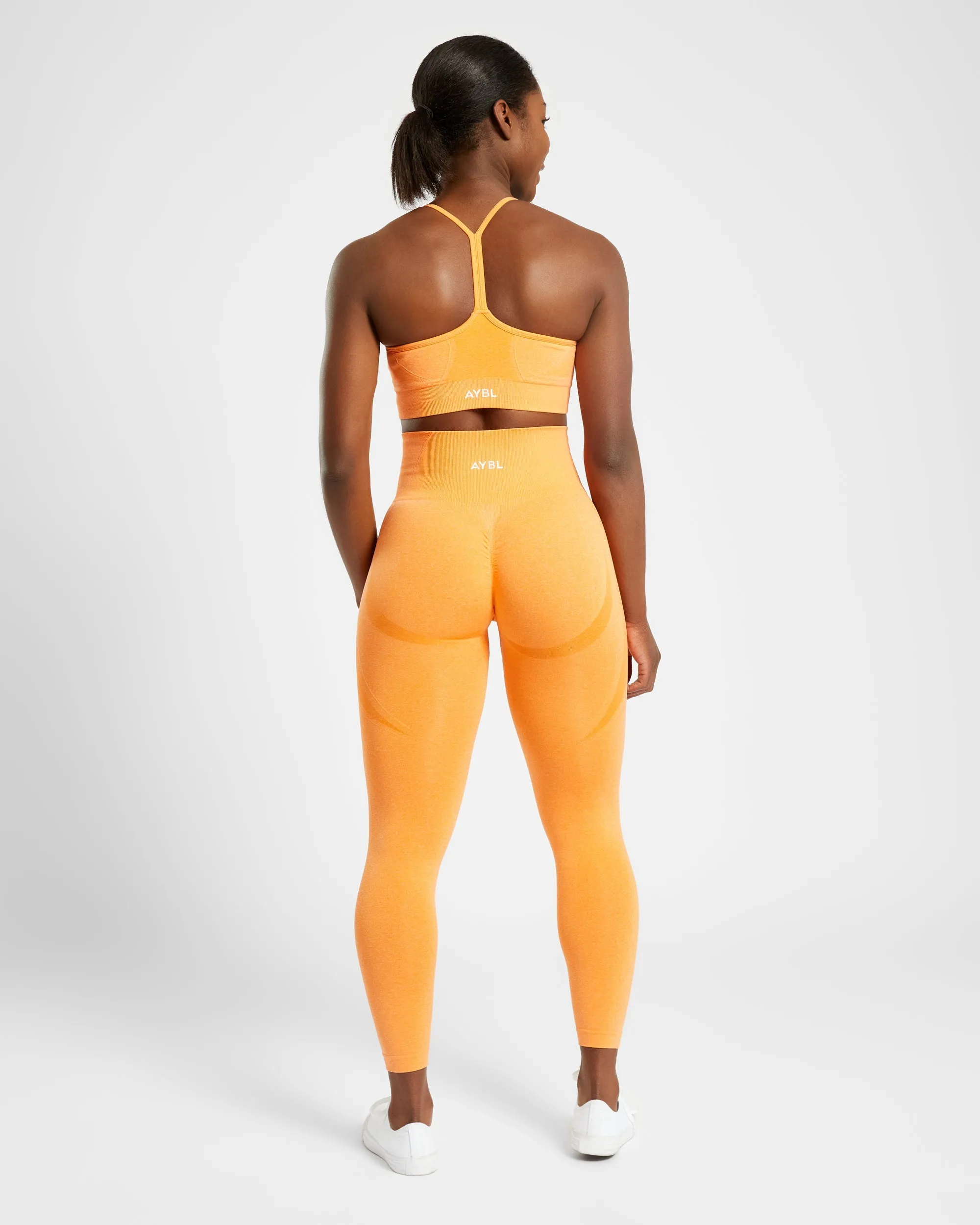 Empower Seamless Leggings - Orange Marl sold by AYBL product image thumbnail 4