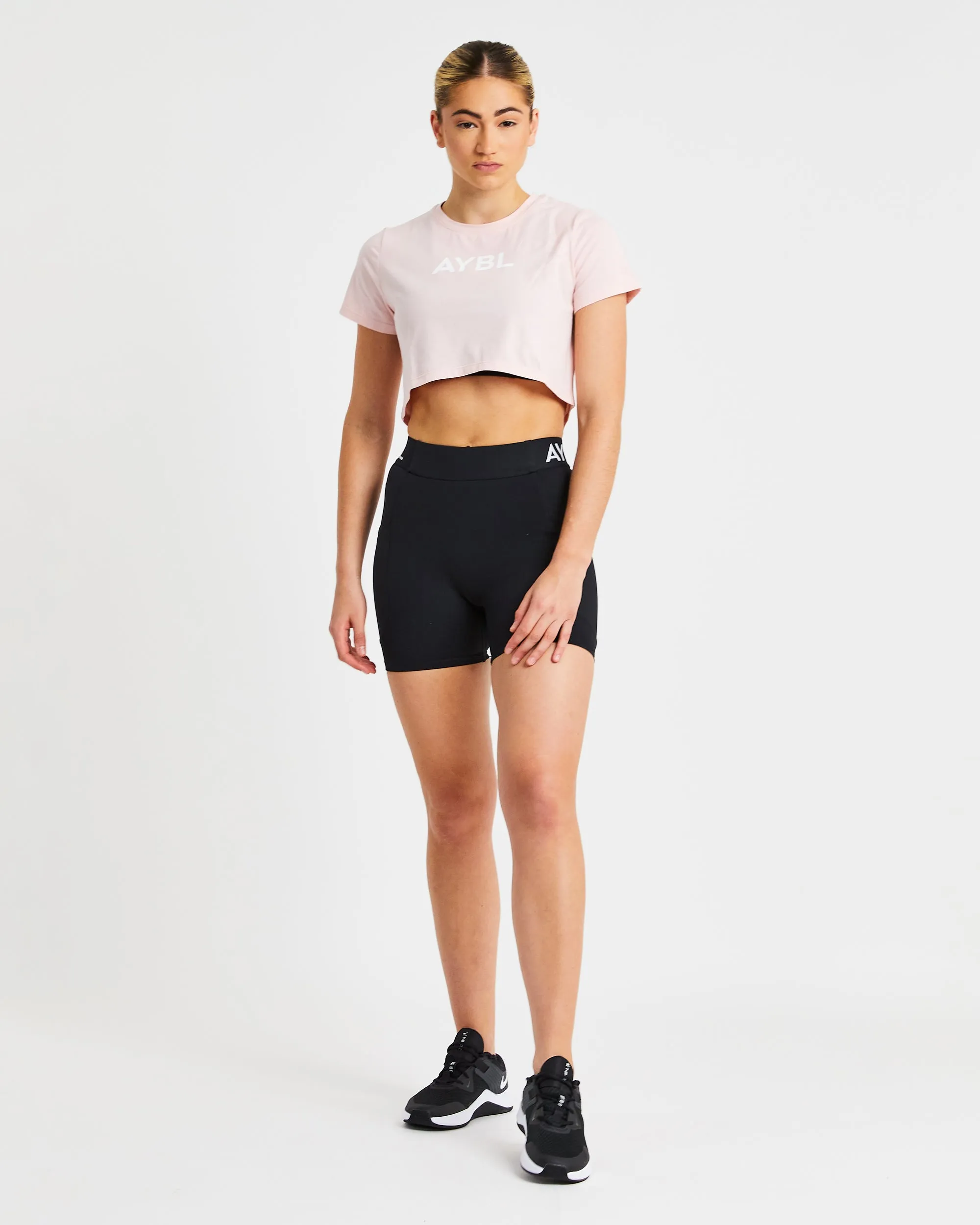 Crop T Shirt - Blush Pink sold by AYBL product image thumbnail 3