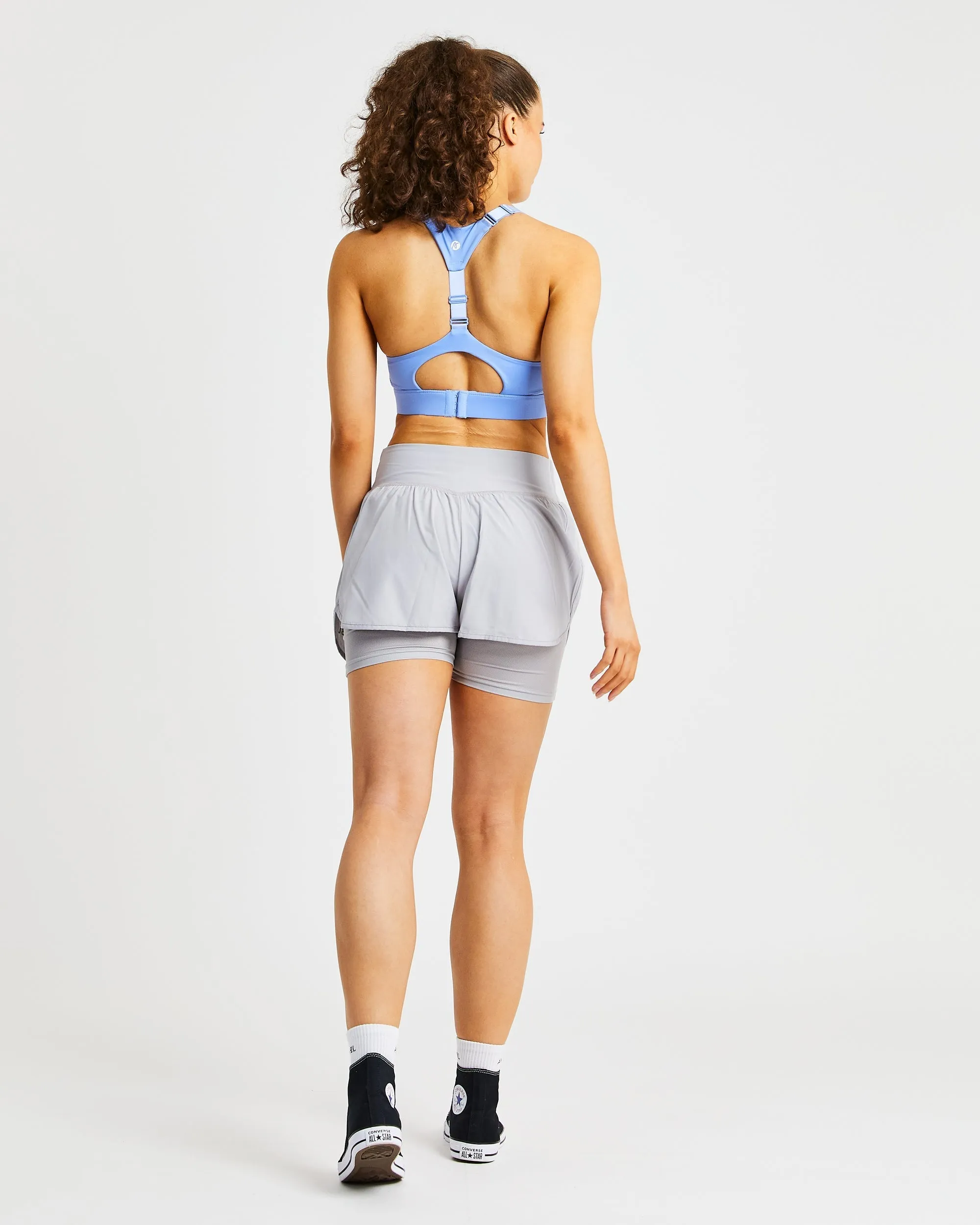 Sportive Open Back Sports Bra - Blue sold by AYBL product image thumbnail 4