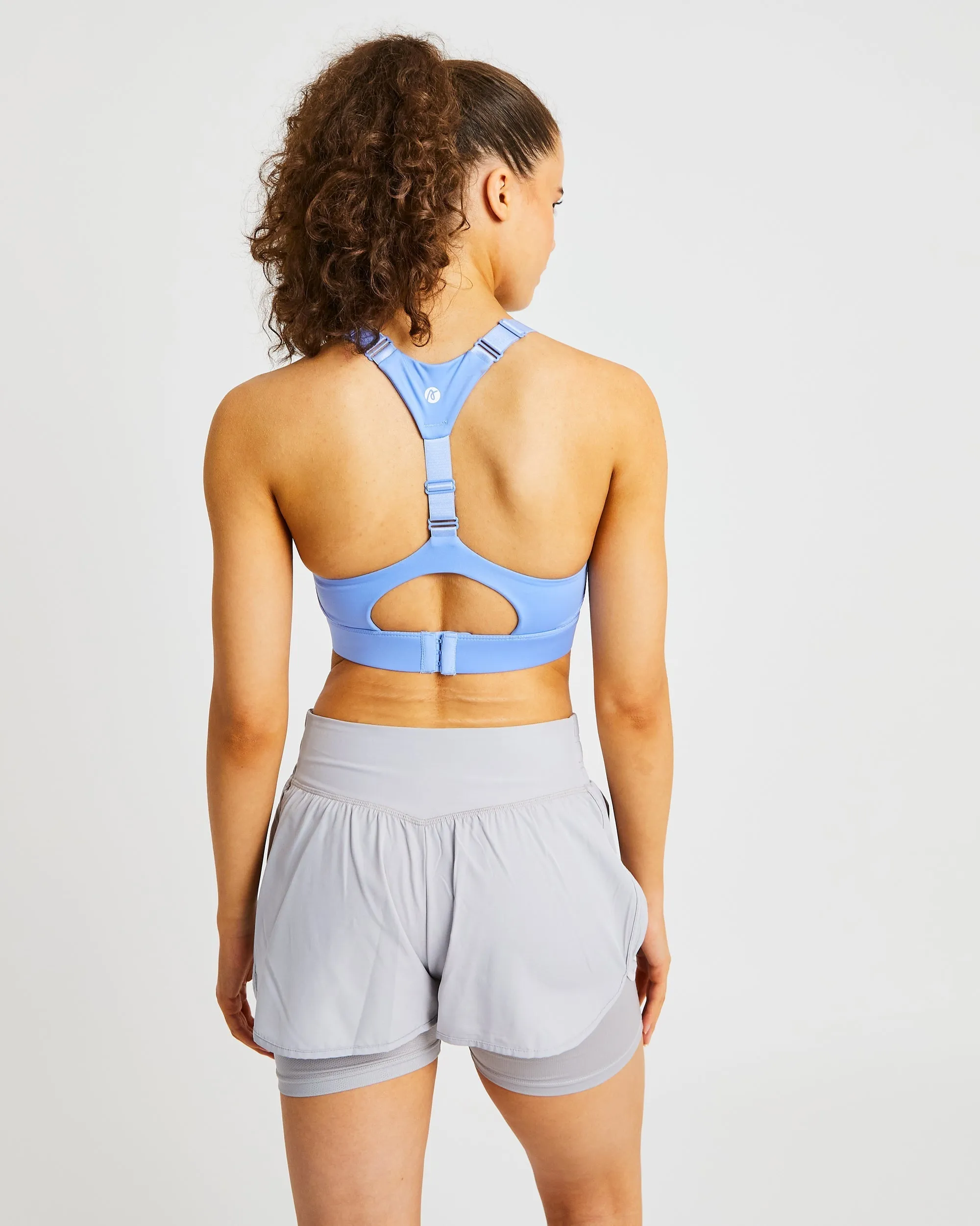 Sportive Open Back Sports Bra - Blue sold by AYBL product image thumbnail 2