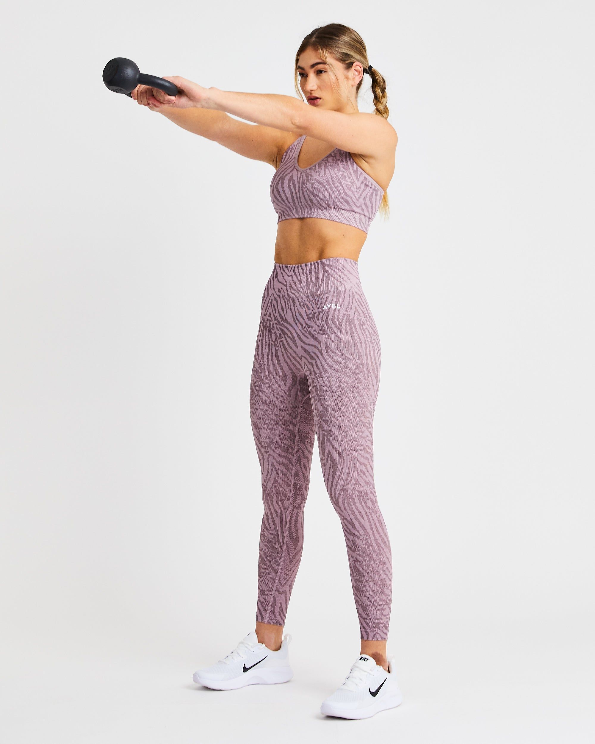 Evolve Animal Seamless Sports Bra - Mauve Lilac sold by AYBL product image thumbnail 4