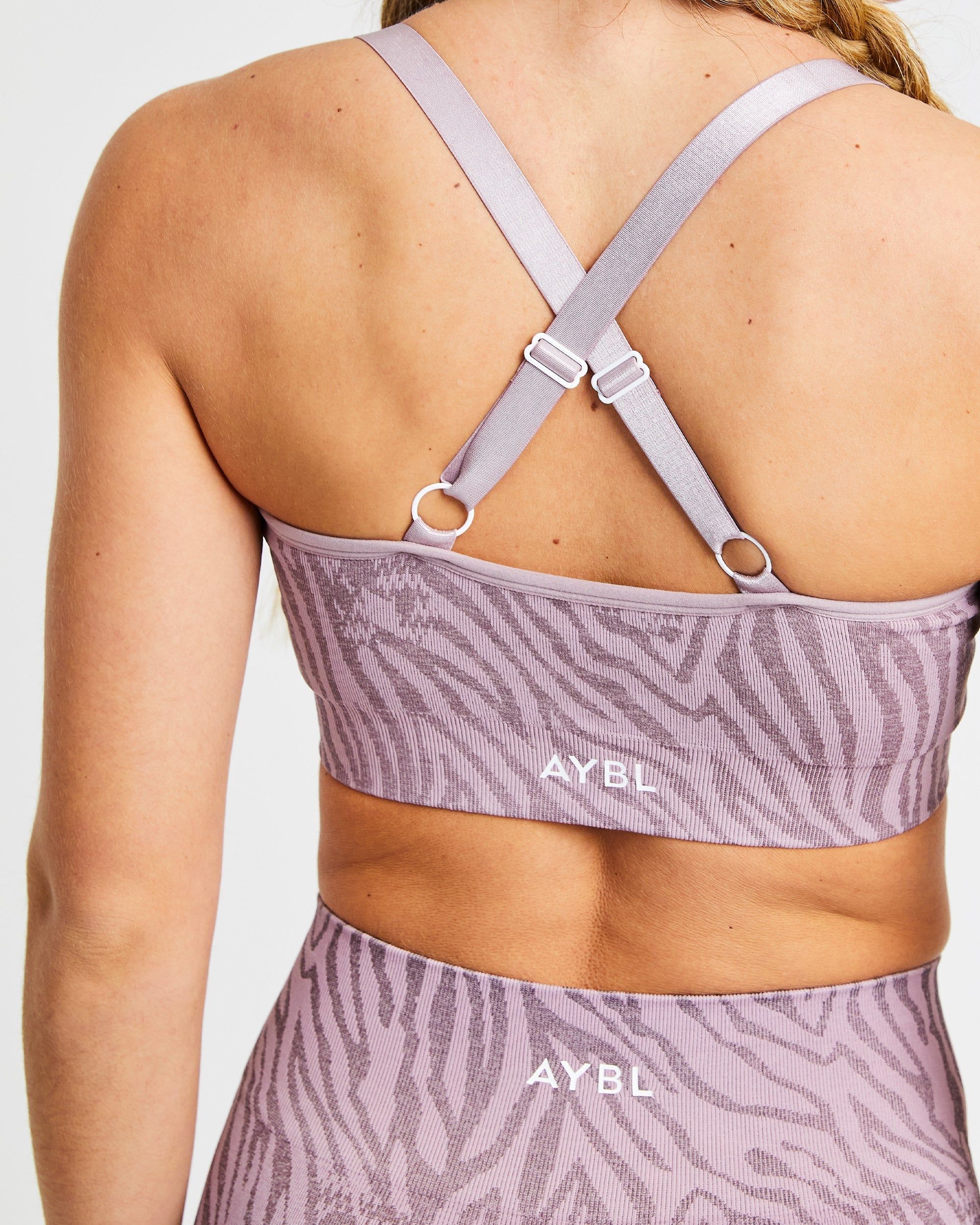 Evolve Animal Seamless Sports Bra - Mauve Lilac sold by AYBL product image thumbnail 8