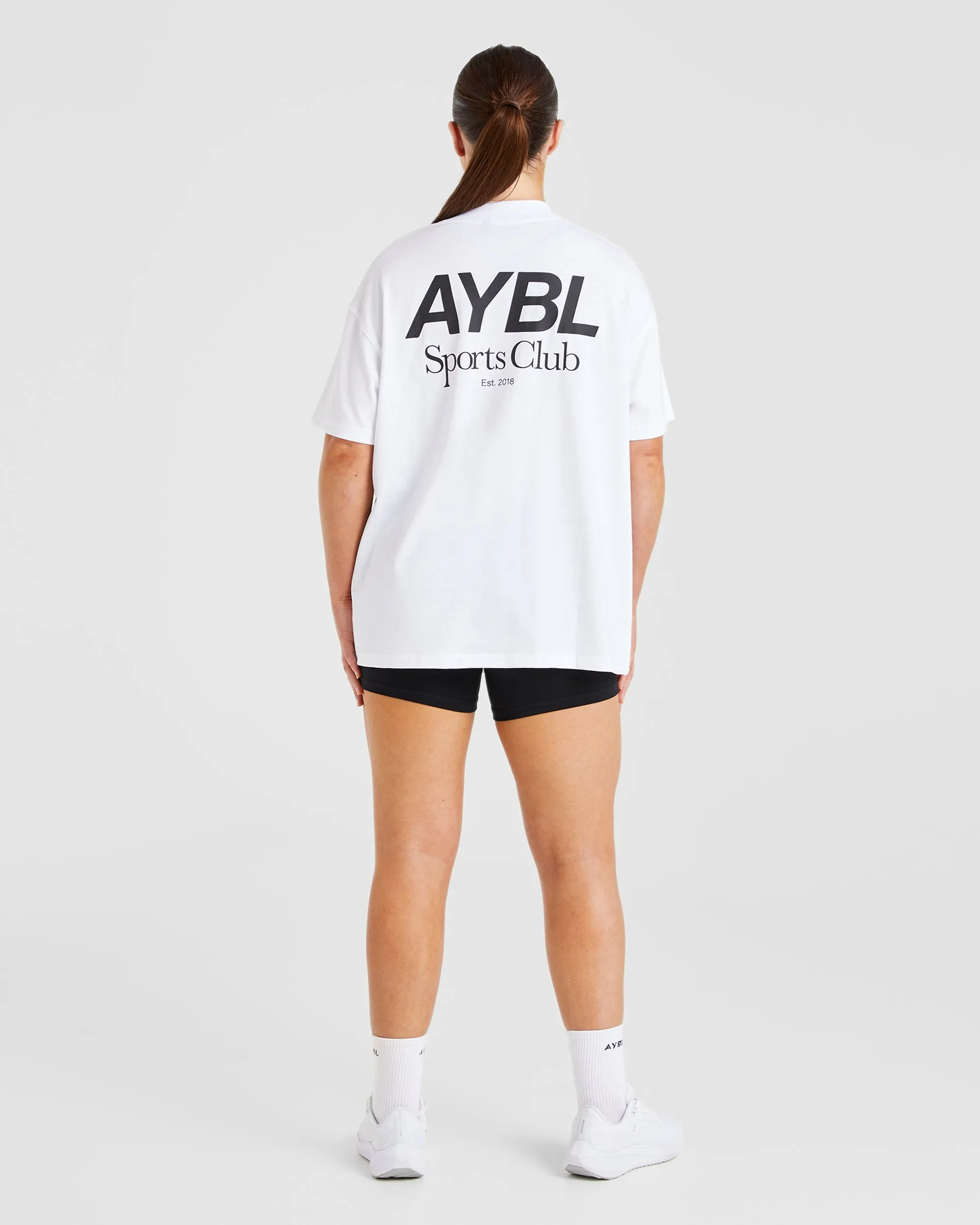 AYBL Sports Club Oversized T Shirt - White sold by AYBL product image thumbnail 3