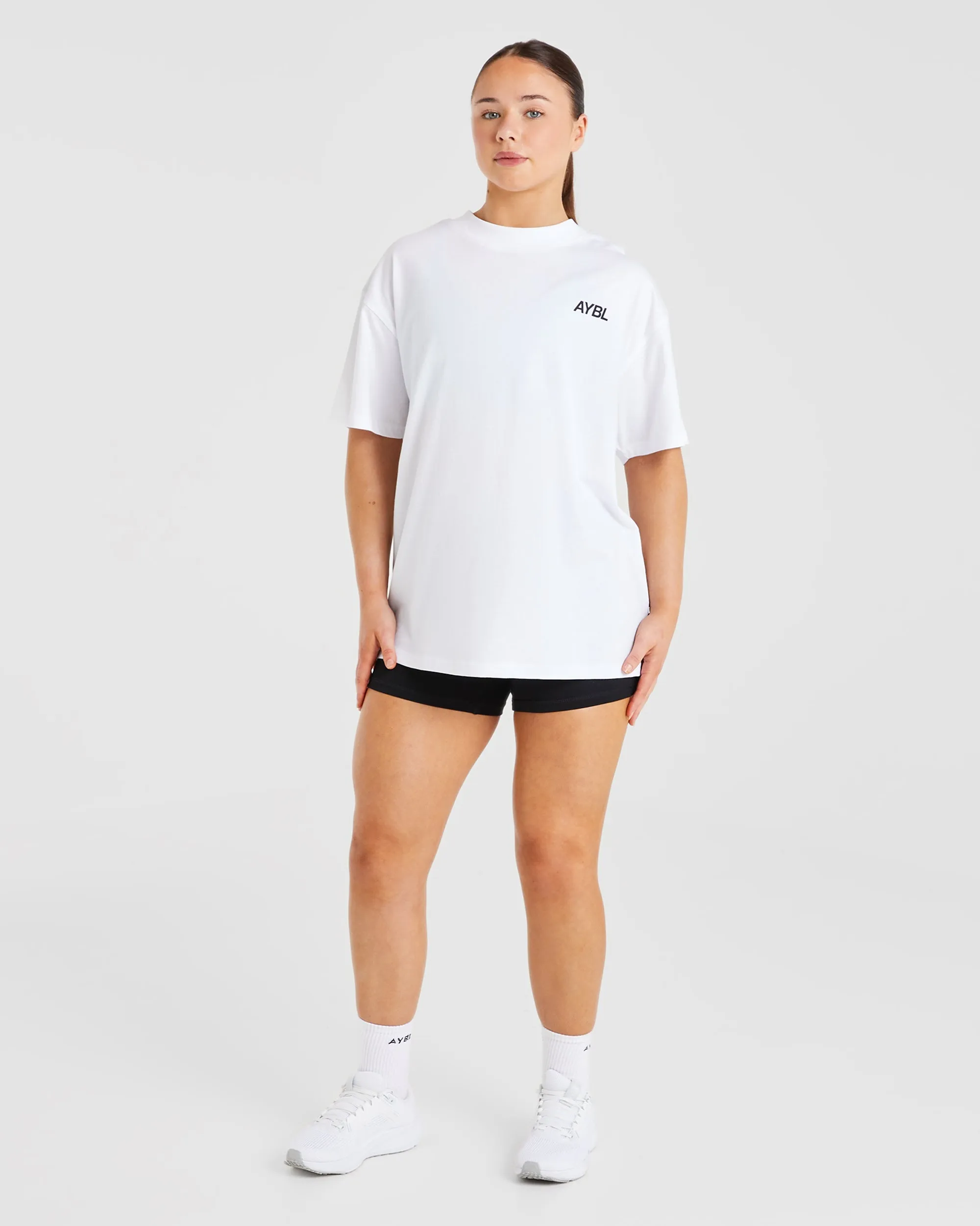 AYBL Sports Club Oversized T Shirt - White sold by AYBL product image thumbnail 4