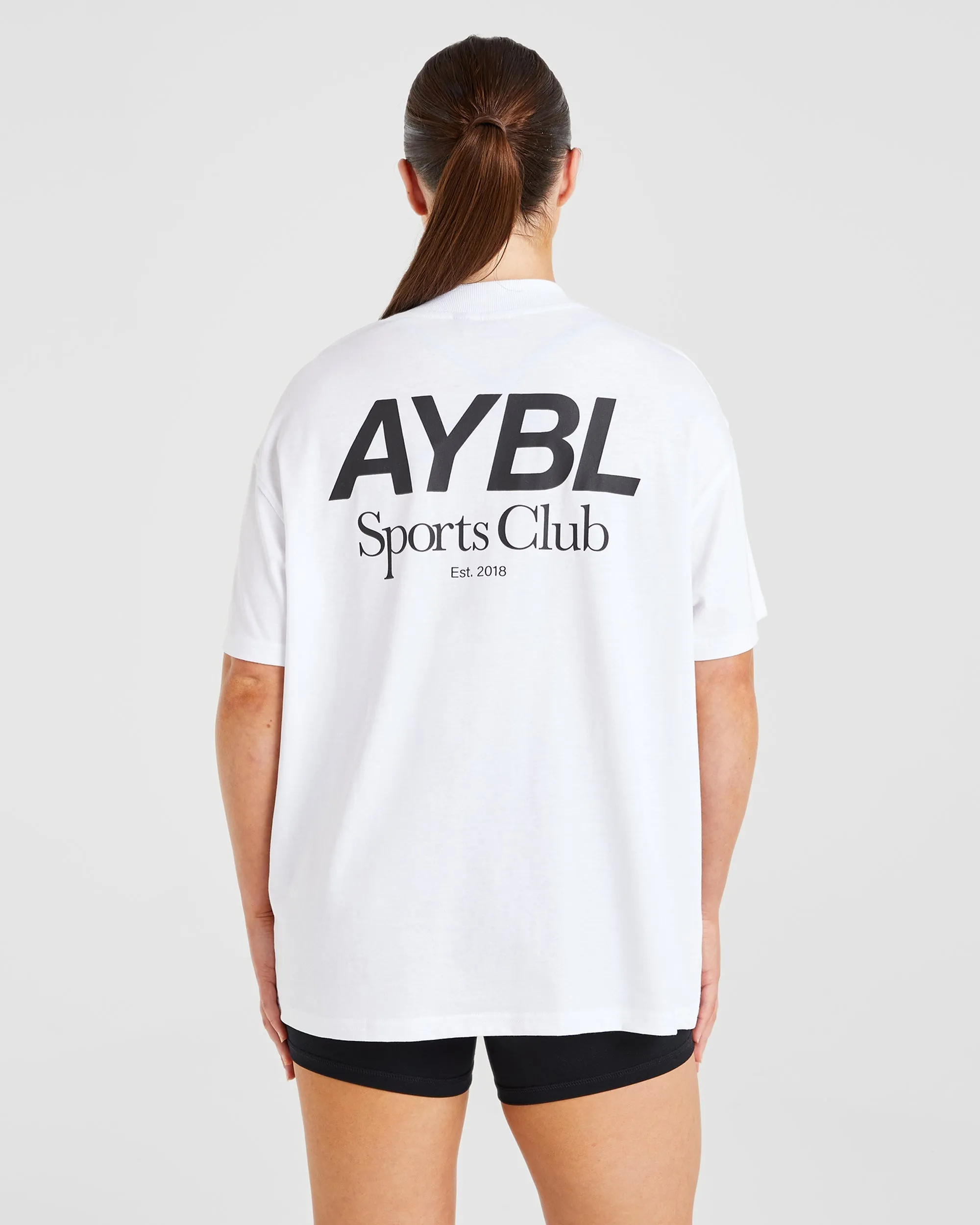 AYBL Sports Club Oversized T Shirt - White sold by AYBL