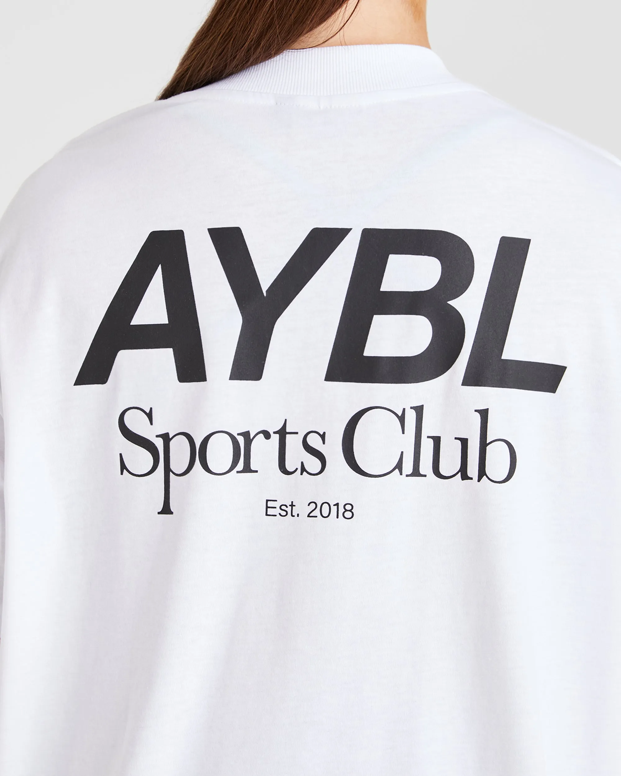 AYBL Sports Club Oversized T Shirt - White sold by AYBL product image thumbnail 5