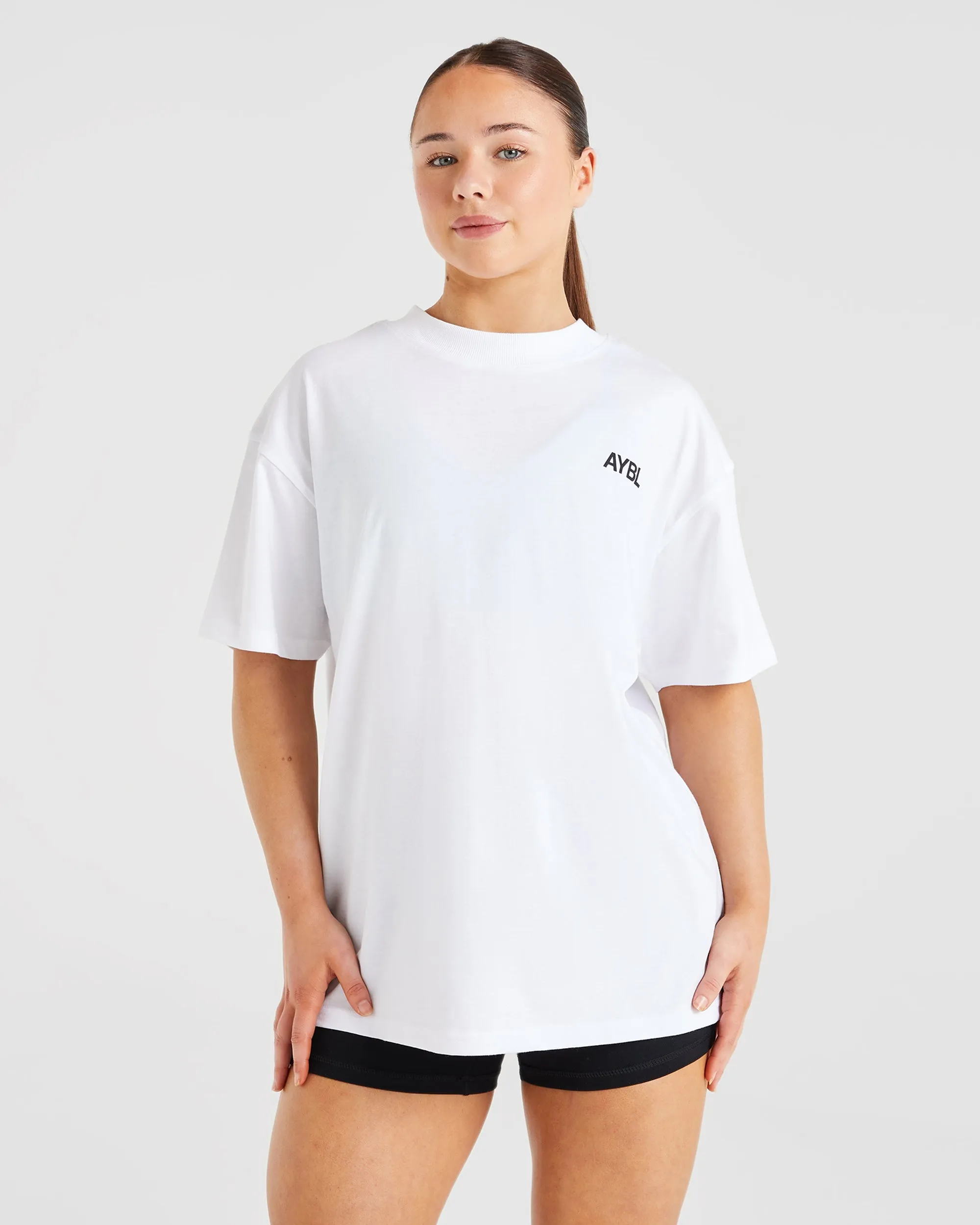 AYBL Sports Club Oversized T Shirt - White sold by AYBL product image thumbnail 2