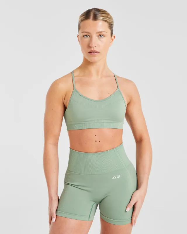 Balance V3 Seamless Strappy Sports Bra - Grove Green sold by AYBL