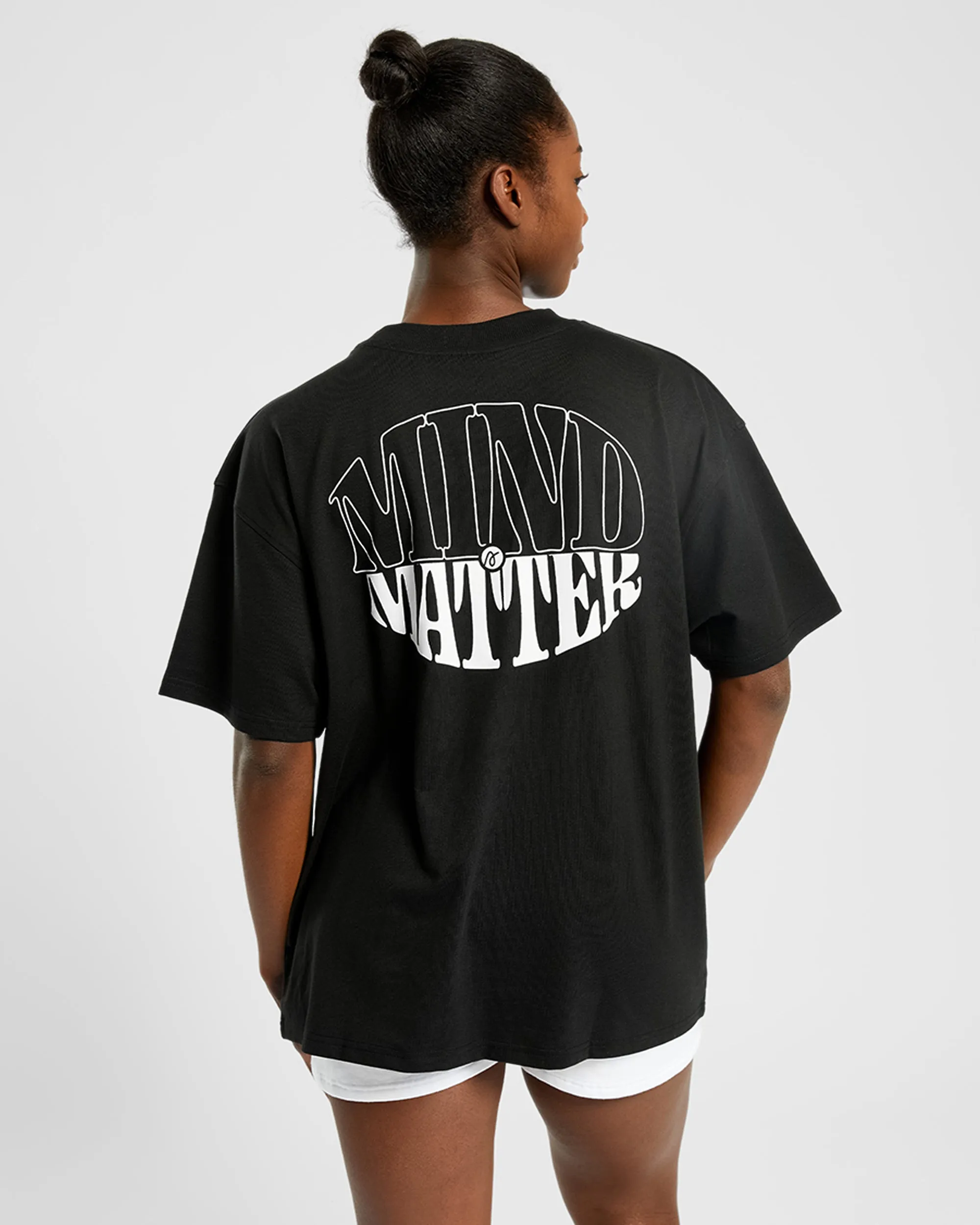 Mind Over Matter Oversized T Shirt - Black sold by AYBL