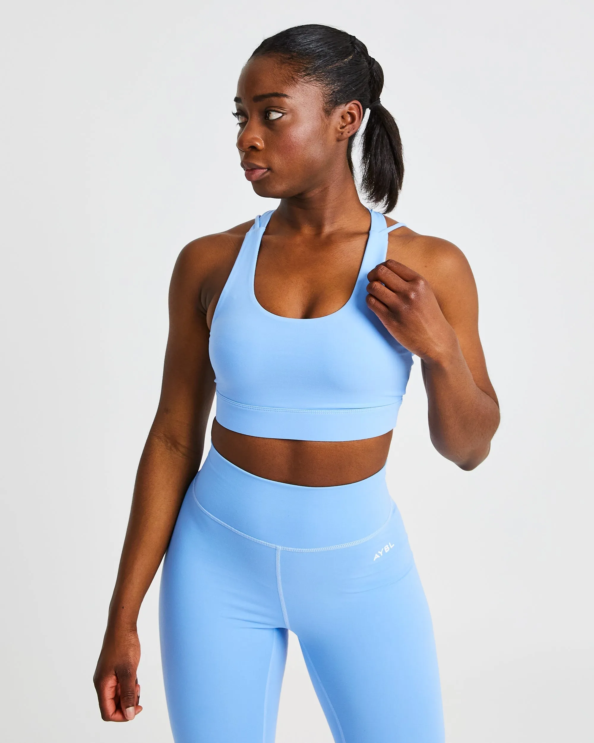 Core Sports Bra - Placid Blue sold by AYBL