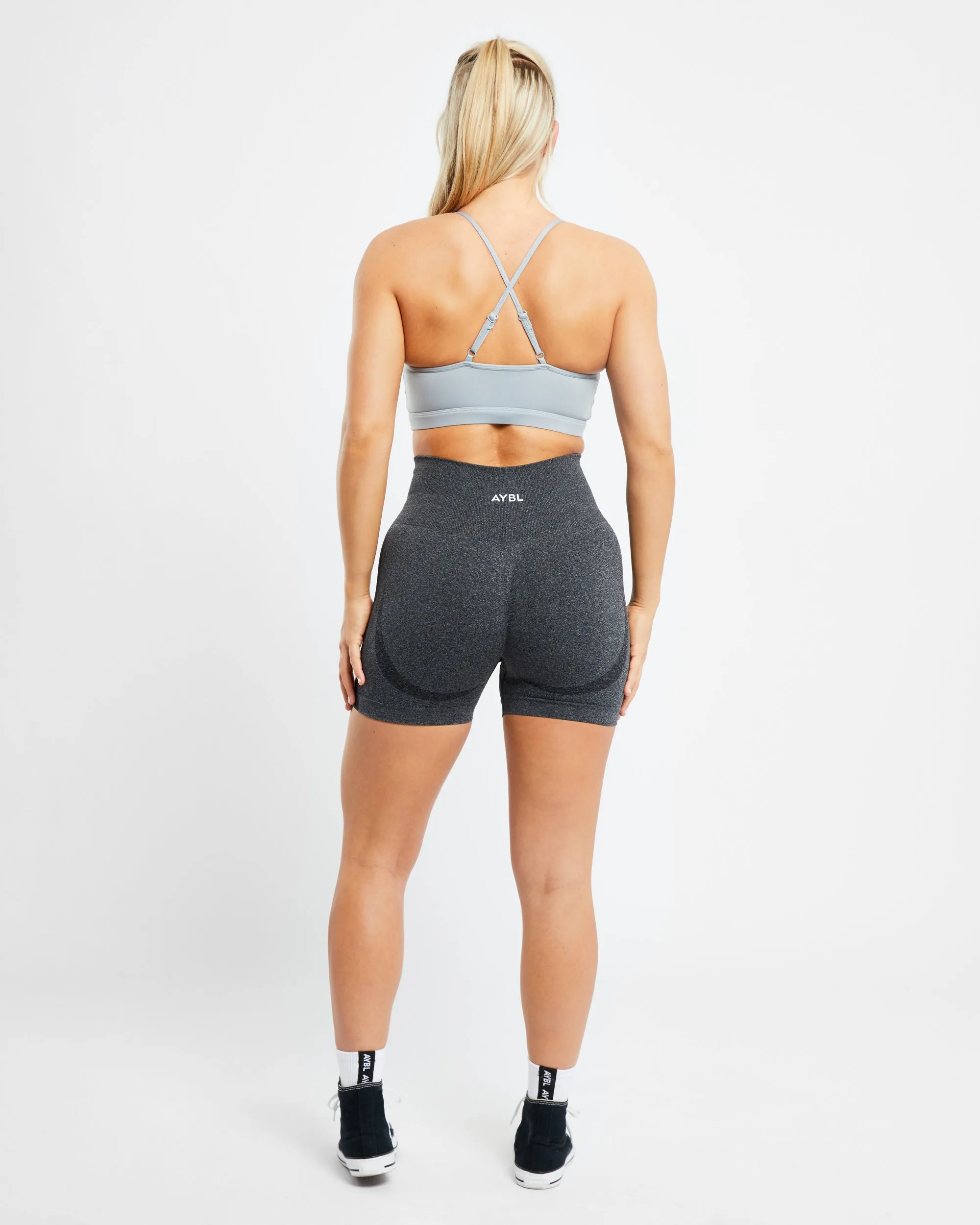 Essential V Neck Sports Bra - Pebble Grey sold by AYBL product image thumbnail 4