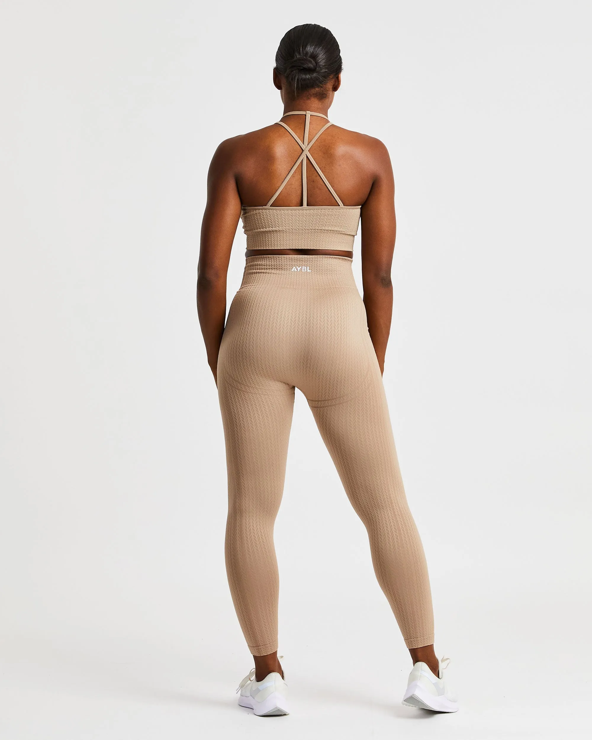 Luxe Seamless Crop Tank Top - Mocha sold by AYBL product image thumbnail 4