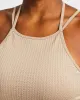 Luxe Seamless Crop Tank Top - Mocha sold by AYBL