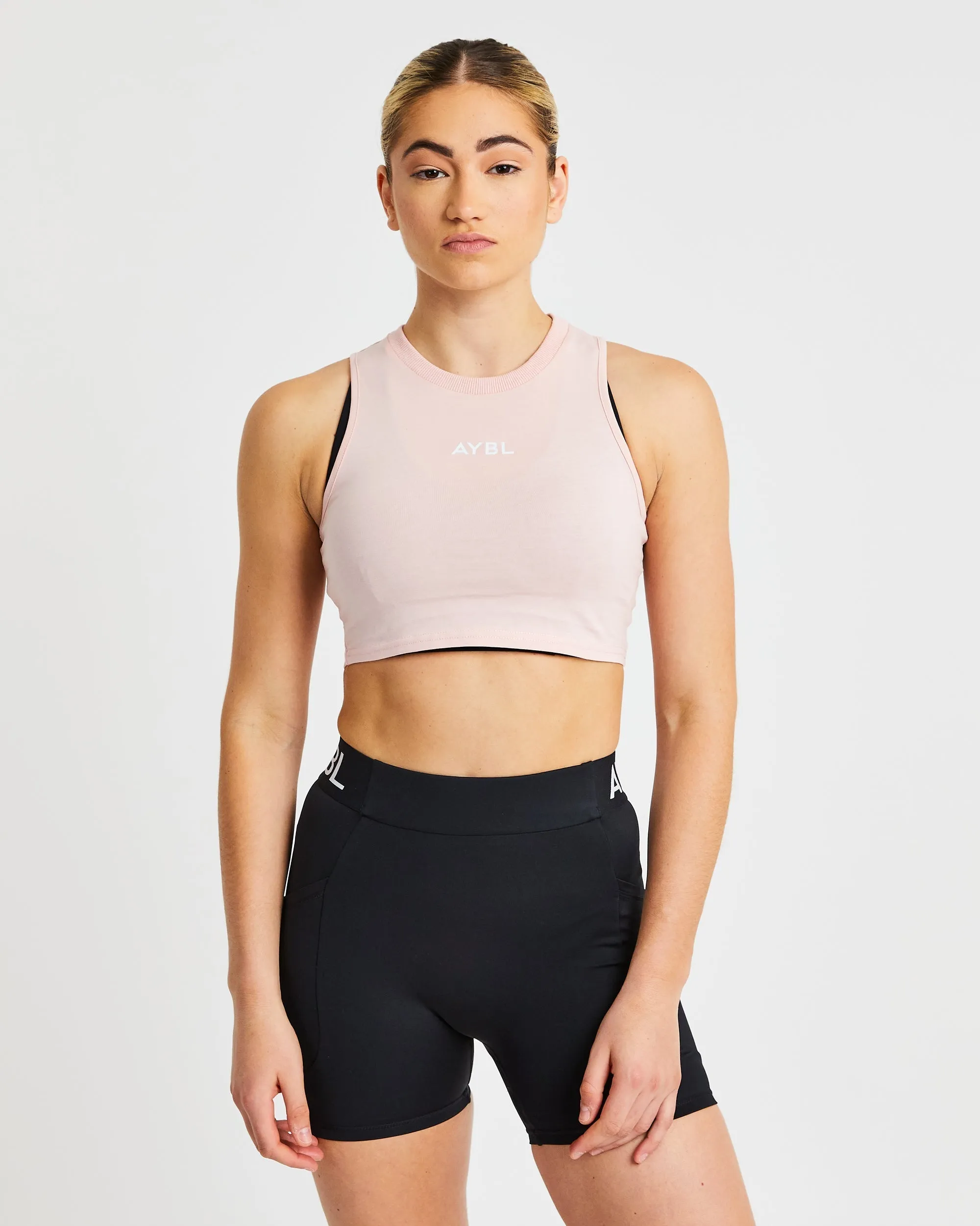 Training Crop Vest - Blush Pink sold by AYBL