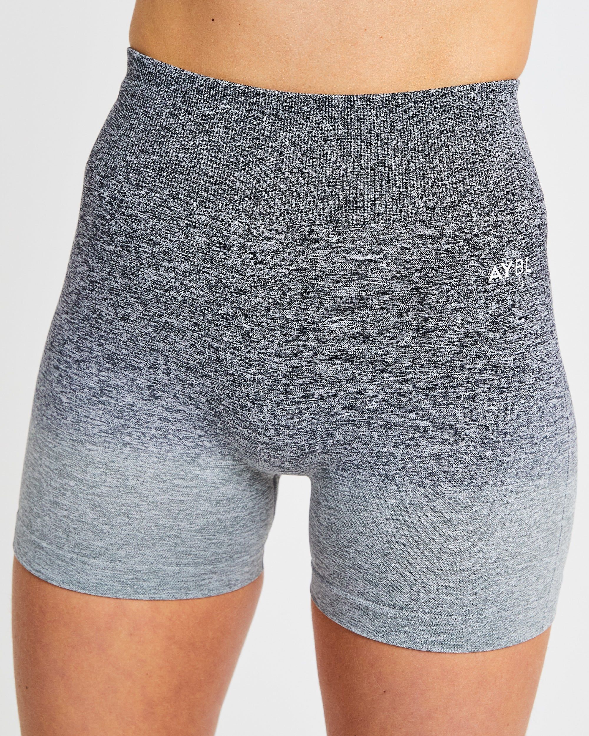 Pulse Ombré Seamless Shorts - Grey Marl sold by AYBL product image thumbnail 7
