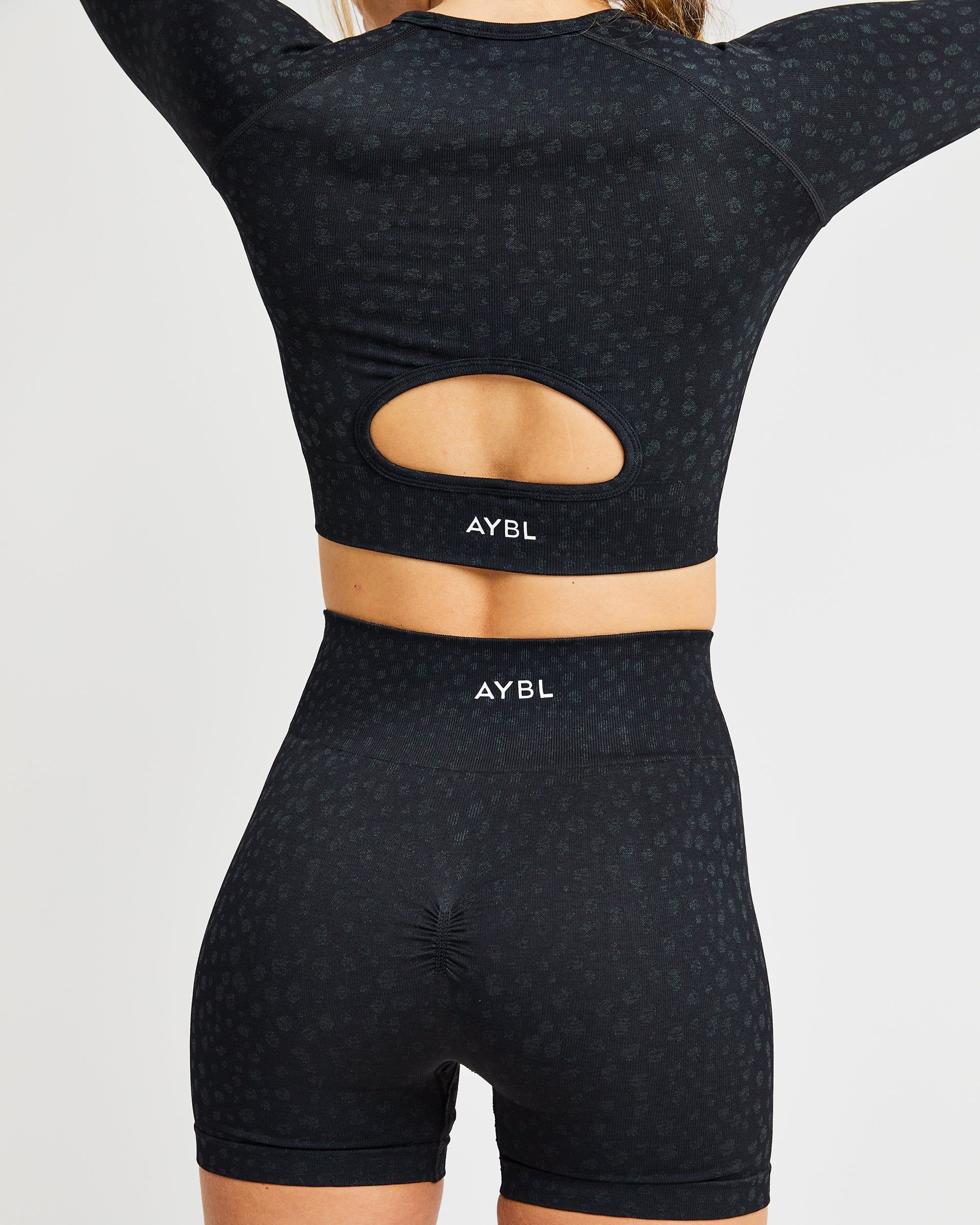 Evolve Speckle Seamless Shorts - Black sold by AYBL product image thumbnail 5