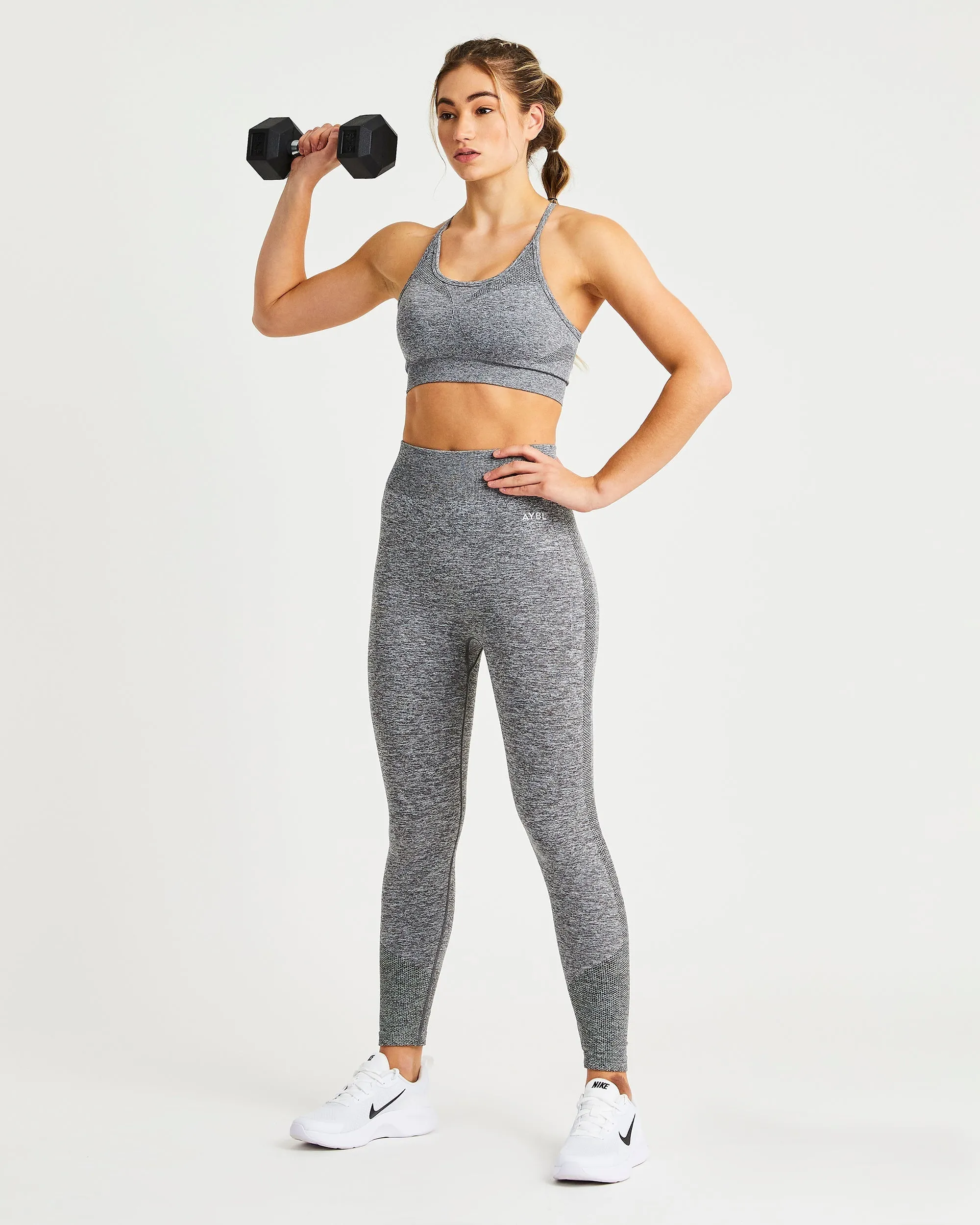 Motion Seamless Leggings - Grey Marl sold by AYBL product image thumbnail 5