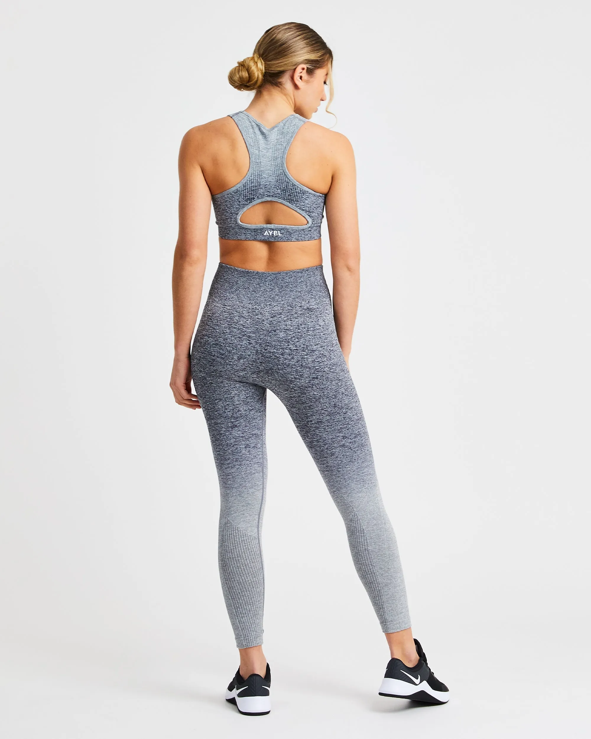 Pulse Ombré Seamless Sports Bra - Grey sold by AYBL product image thumbnail 4