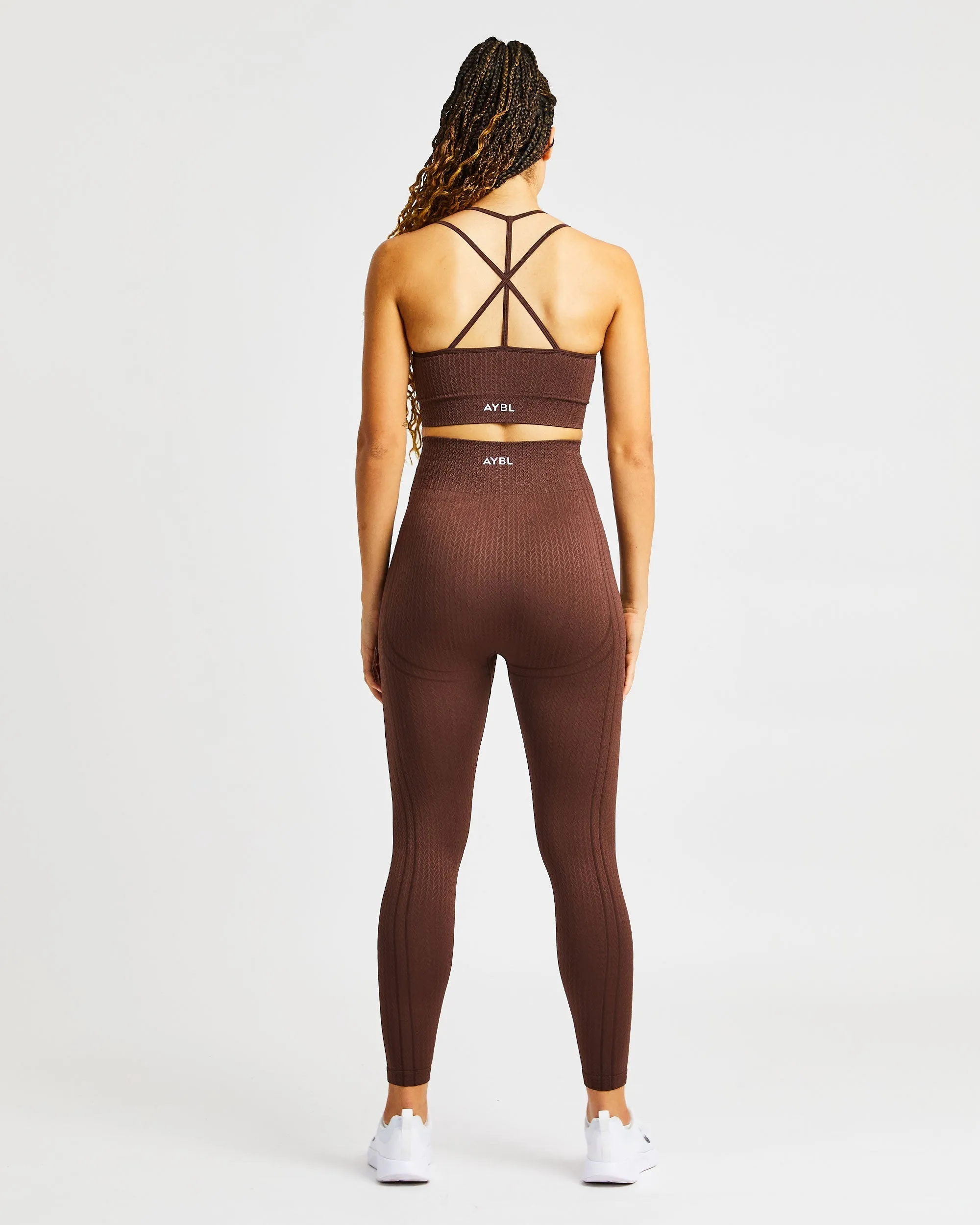 Luxe Seamless Sports Bra - Brown sold by AYBL product image thumbnail 4