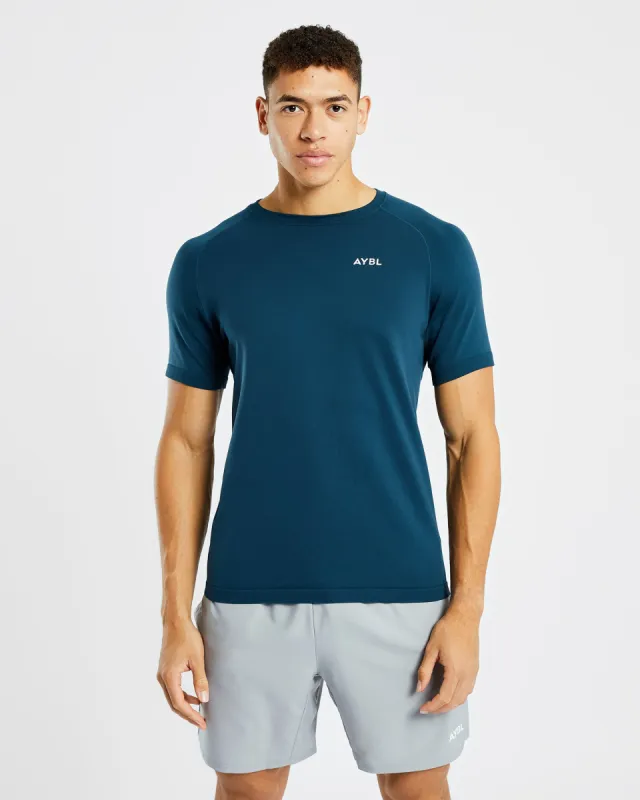Ascend Seamless T Shirt - Marine Blue sold by AYBL