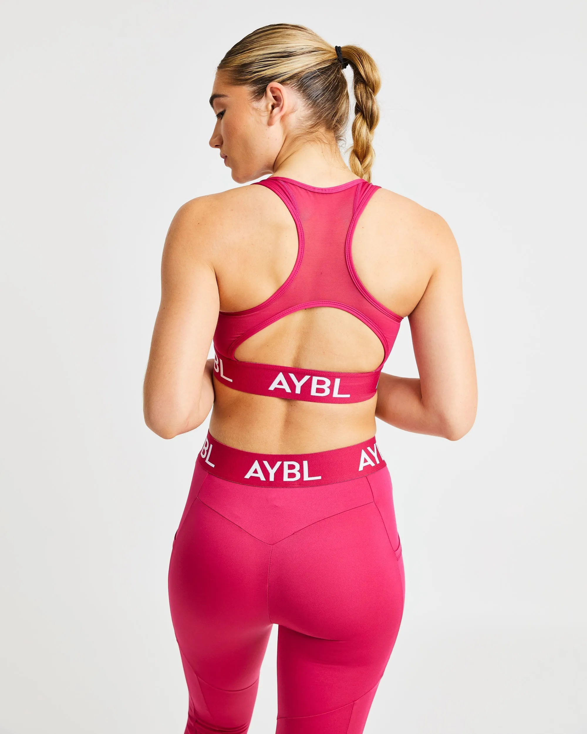 Training Sports Bra - Raspberry sold by AYBL product image thumbnail 2