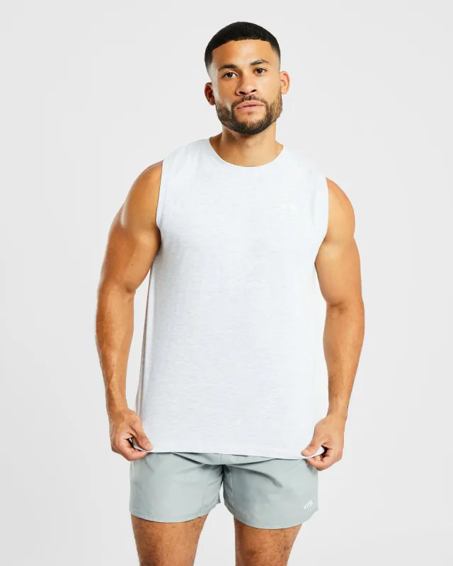 Essential Tank - Light Grey Marl sold by AYBL
