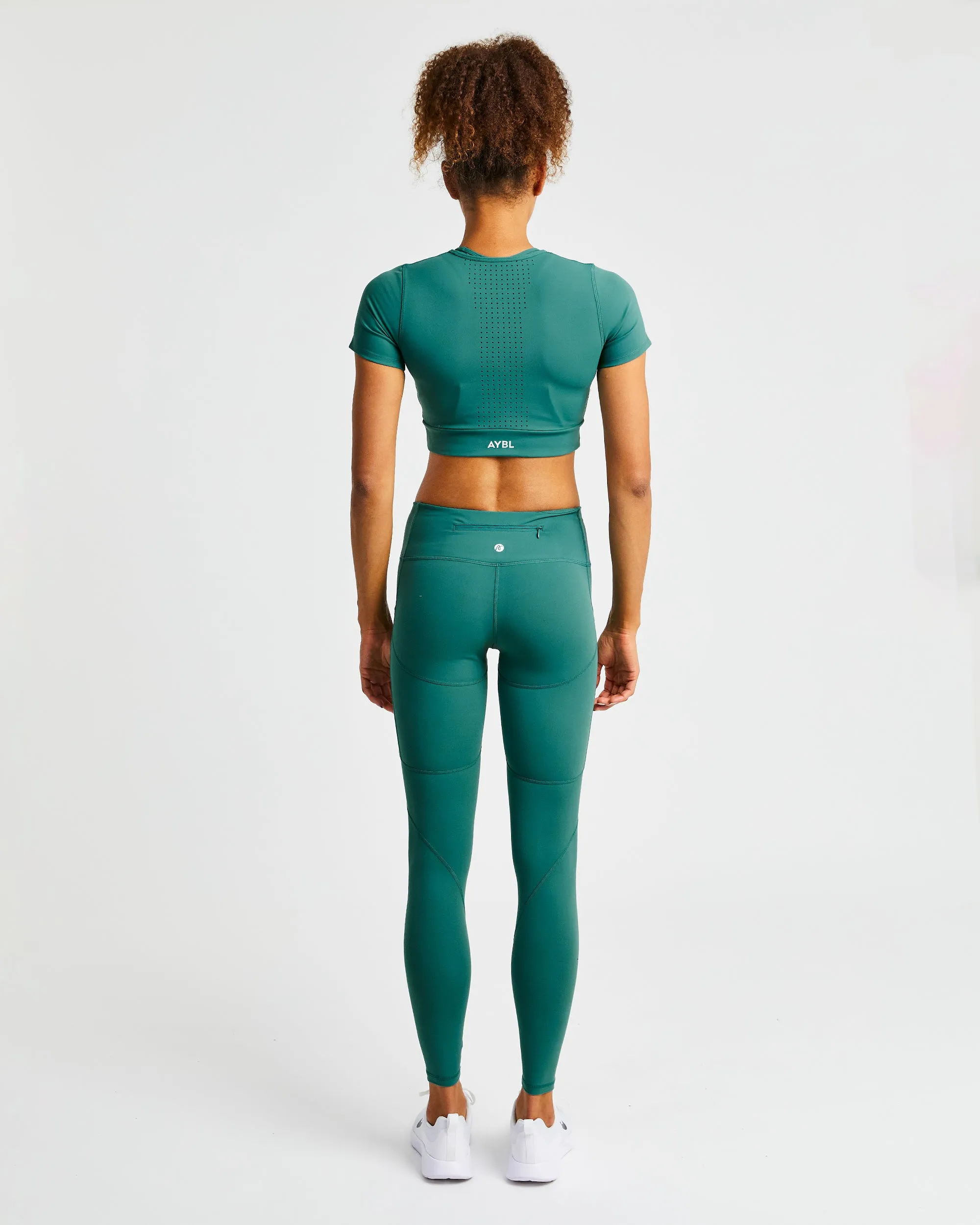 Pace Crop Top - Deep Green sold by AYBL product image thumbnail 4