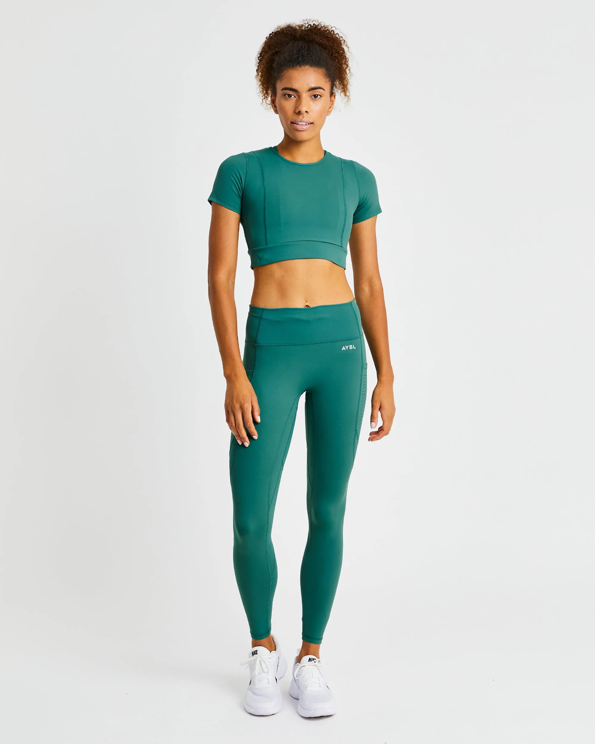 Pace Crop Top - Deep Green sold by AYBL product image thumbnail 3
