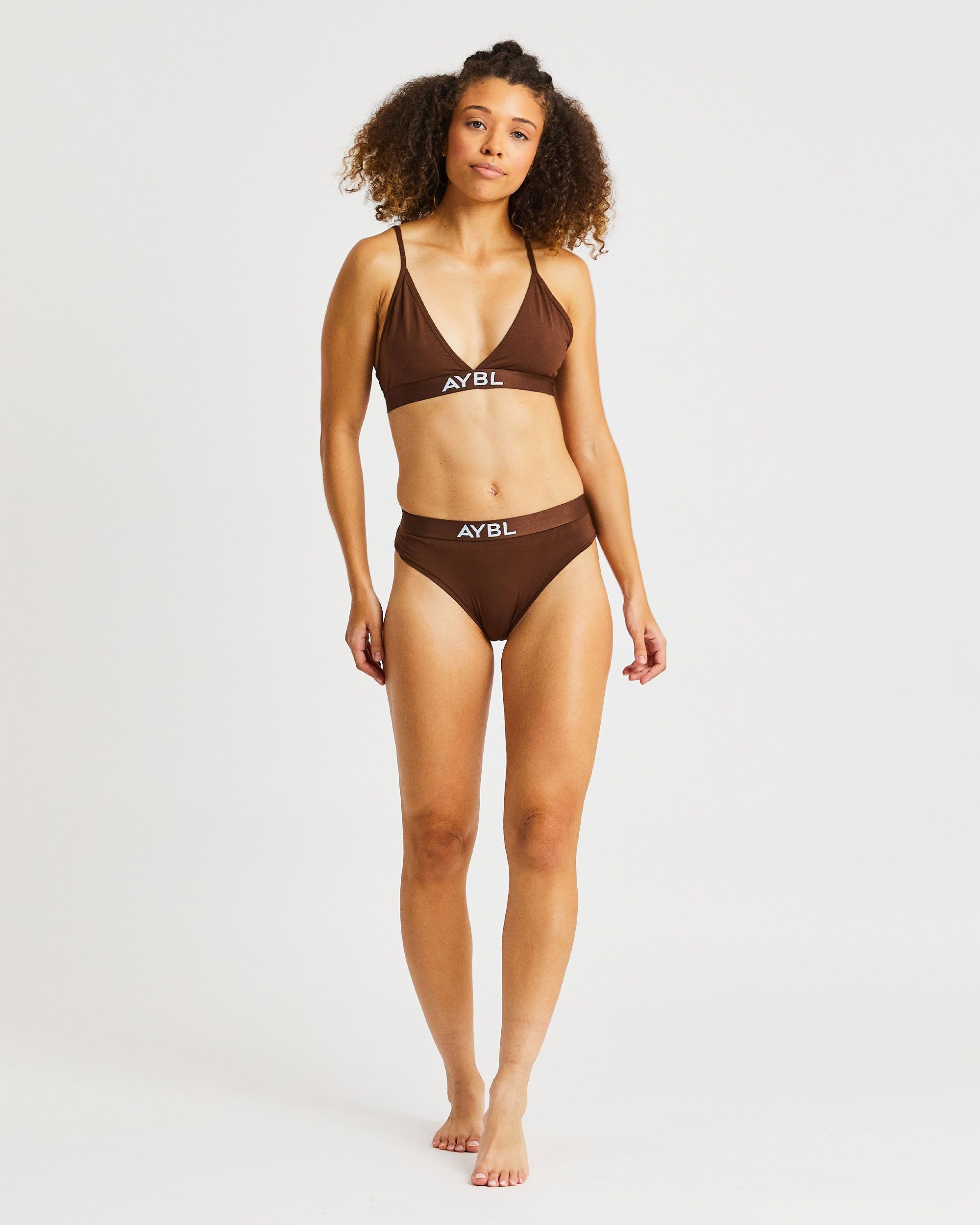 Cotton Bra - Brown sold by AYBL product image thumbnail 3
