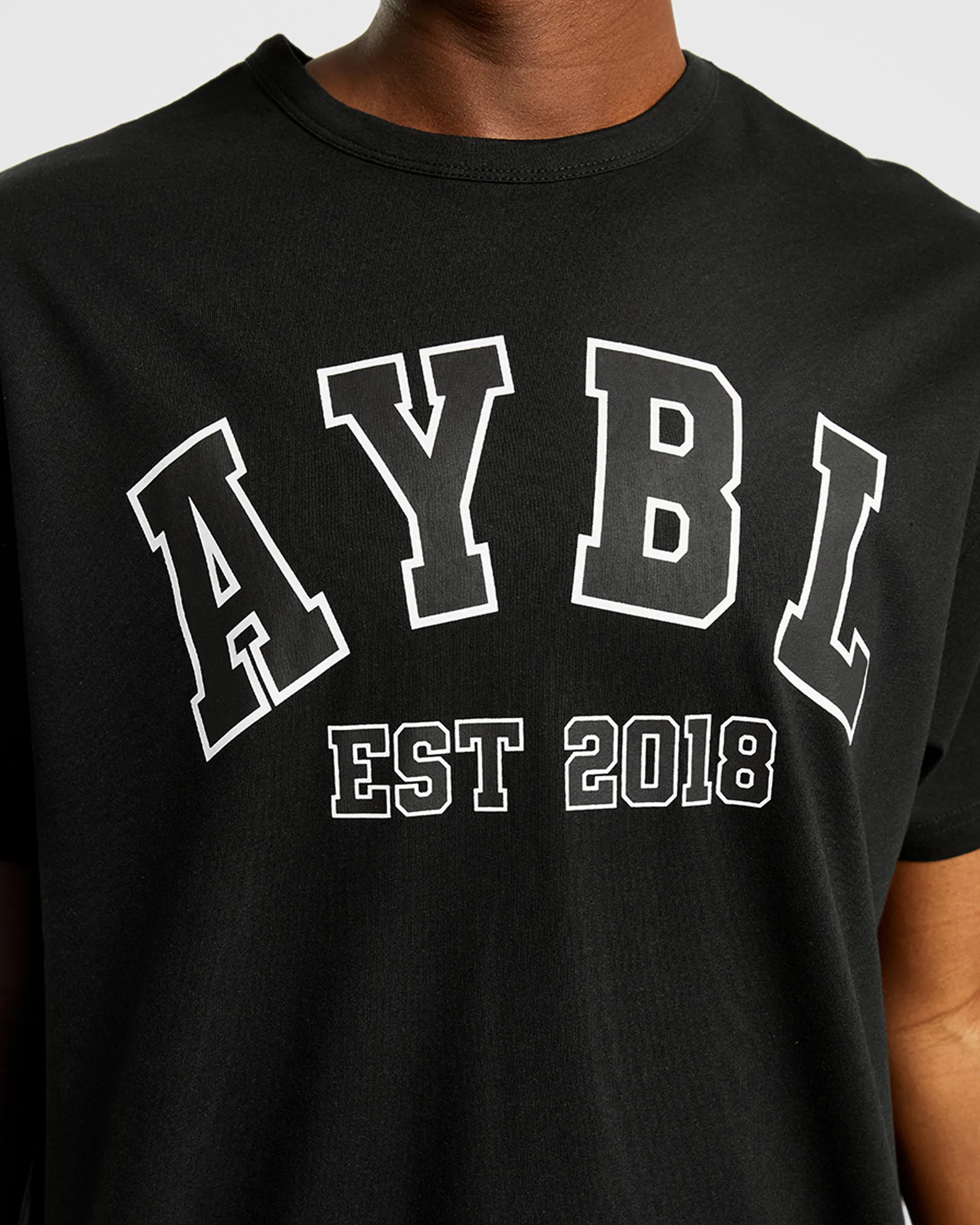 Varsity Oversized T Shirt - Black sold by AYBL product image thumbnail 5