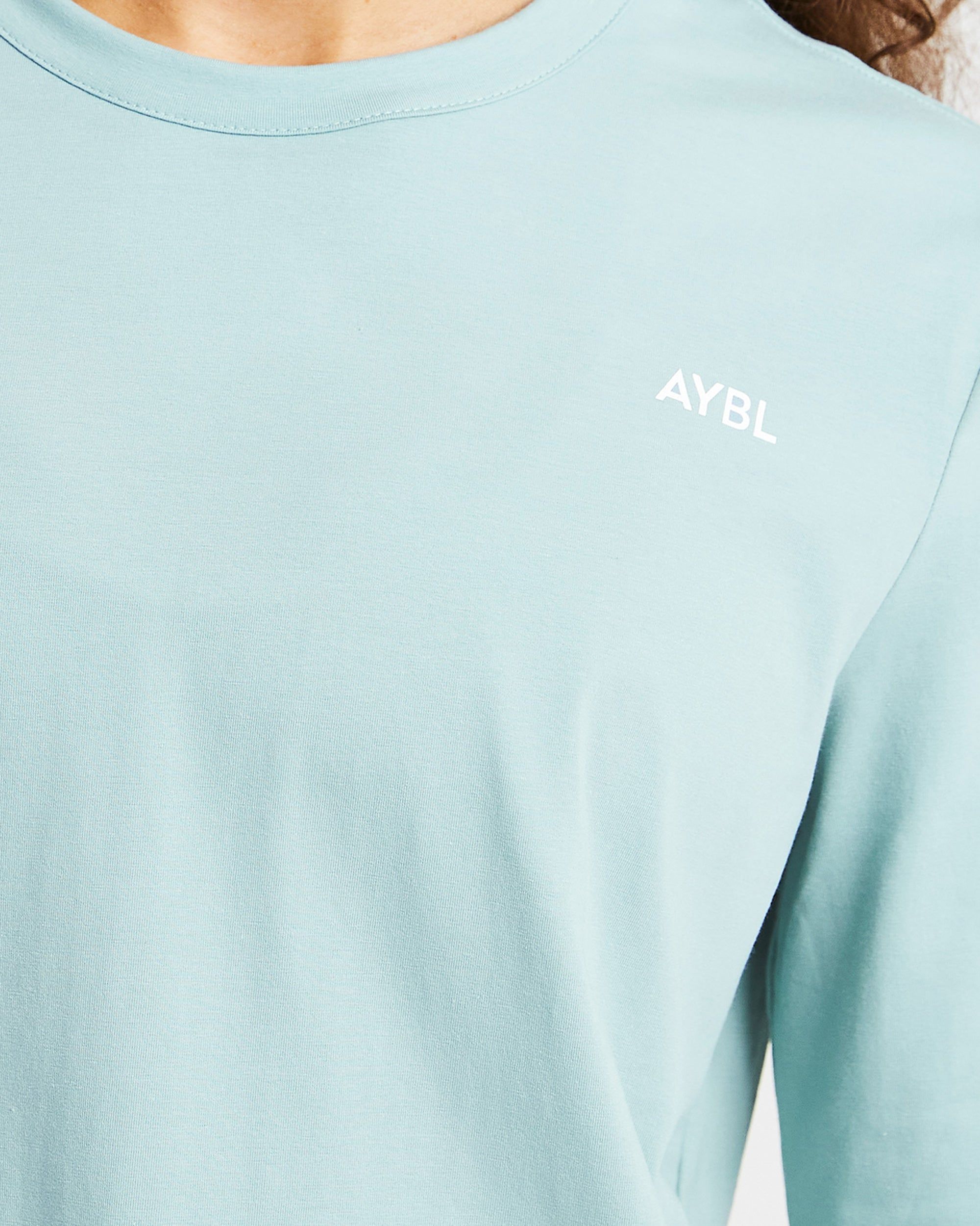 Everyday Relaxed Long Sleeve T Shirt - Soft Sage sold by AYBL product image thumbnail 5