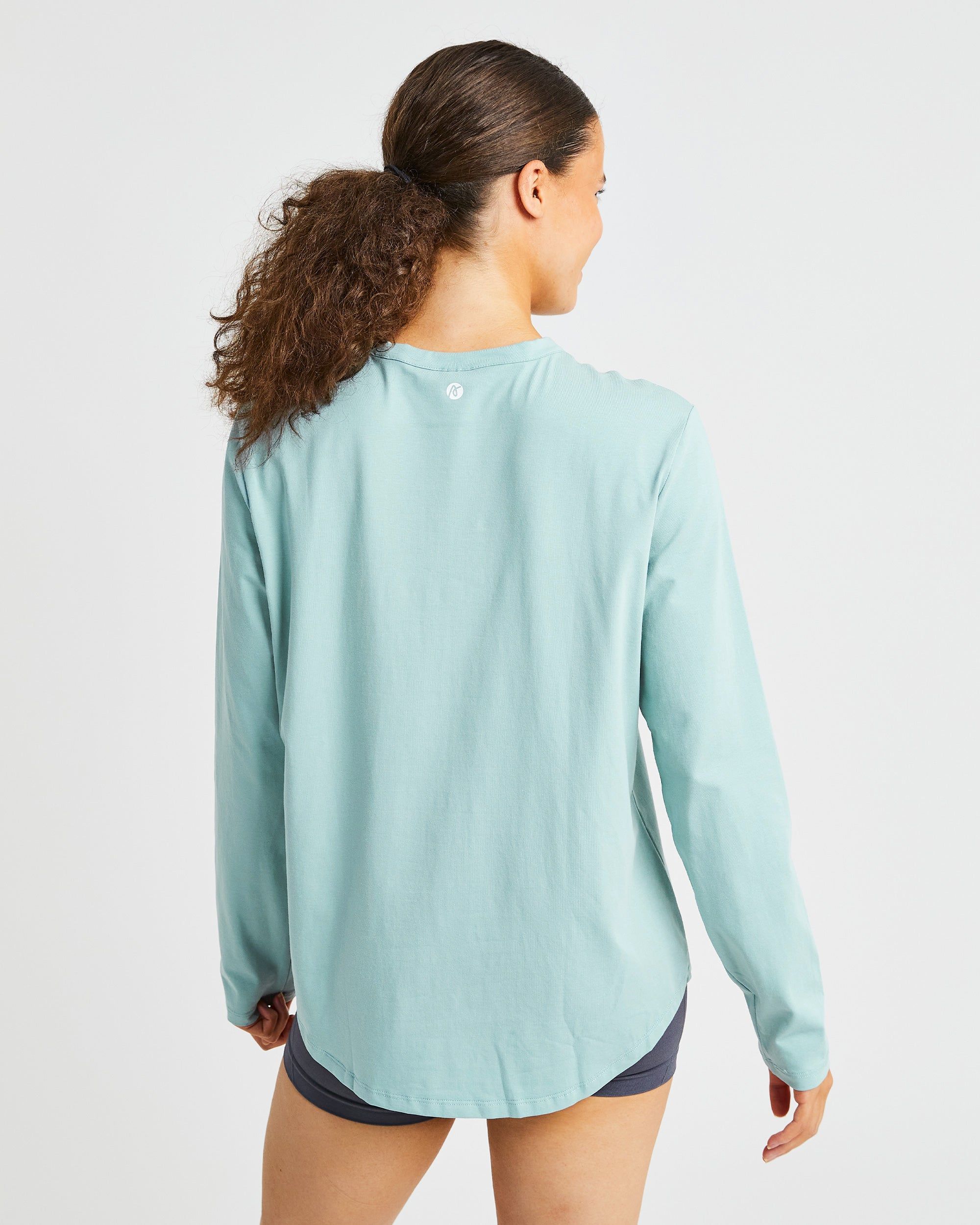 Everyday Relaxed Long Sleeve T Shirt - Soft Sage sold by AYBL product image thumbnail 2