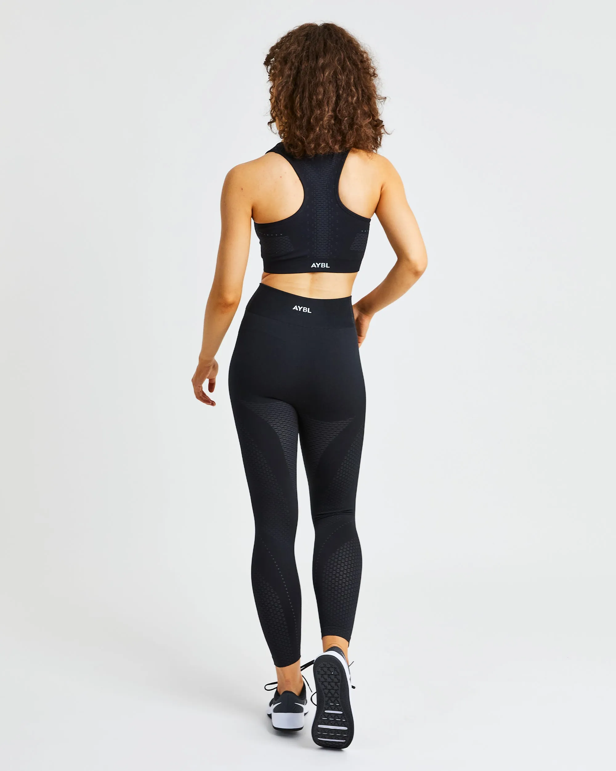 Ignite Seamless Sports Bra - Midnight Black sold by AYBL product image thumbnail 4