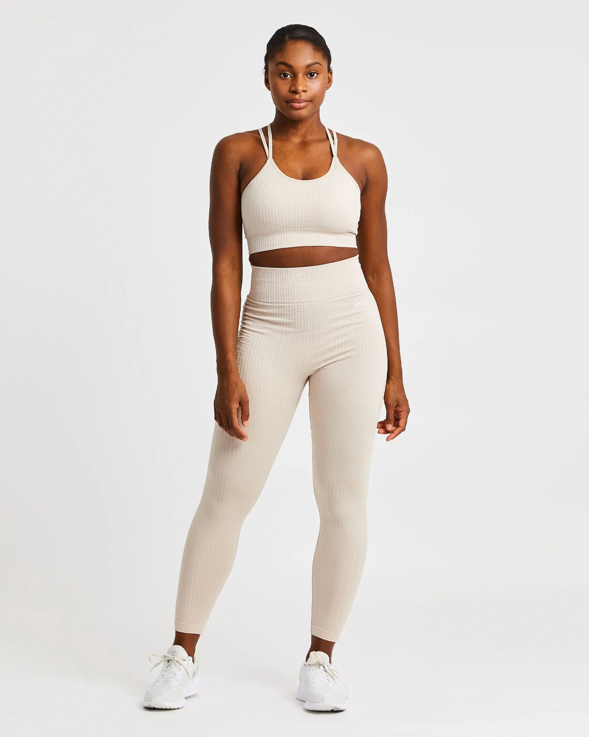 Luxe Seamless Sports Bra - Sand sold by AYBL product image thumbnail 3