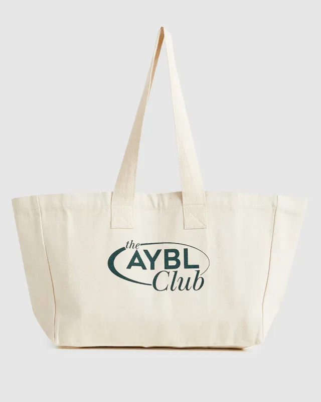 AYBL Club Tote Bag - Canvas/Green sold by AYBL