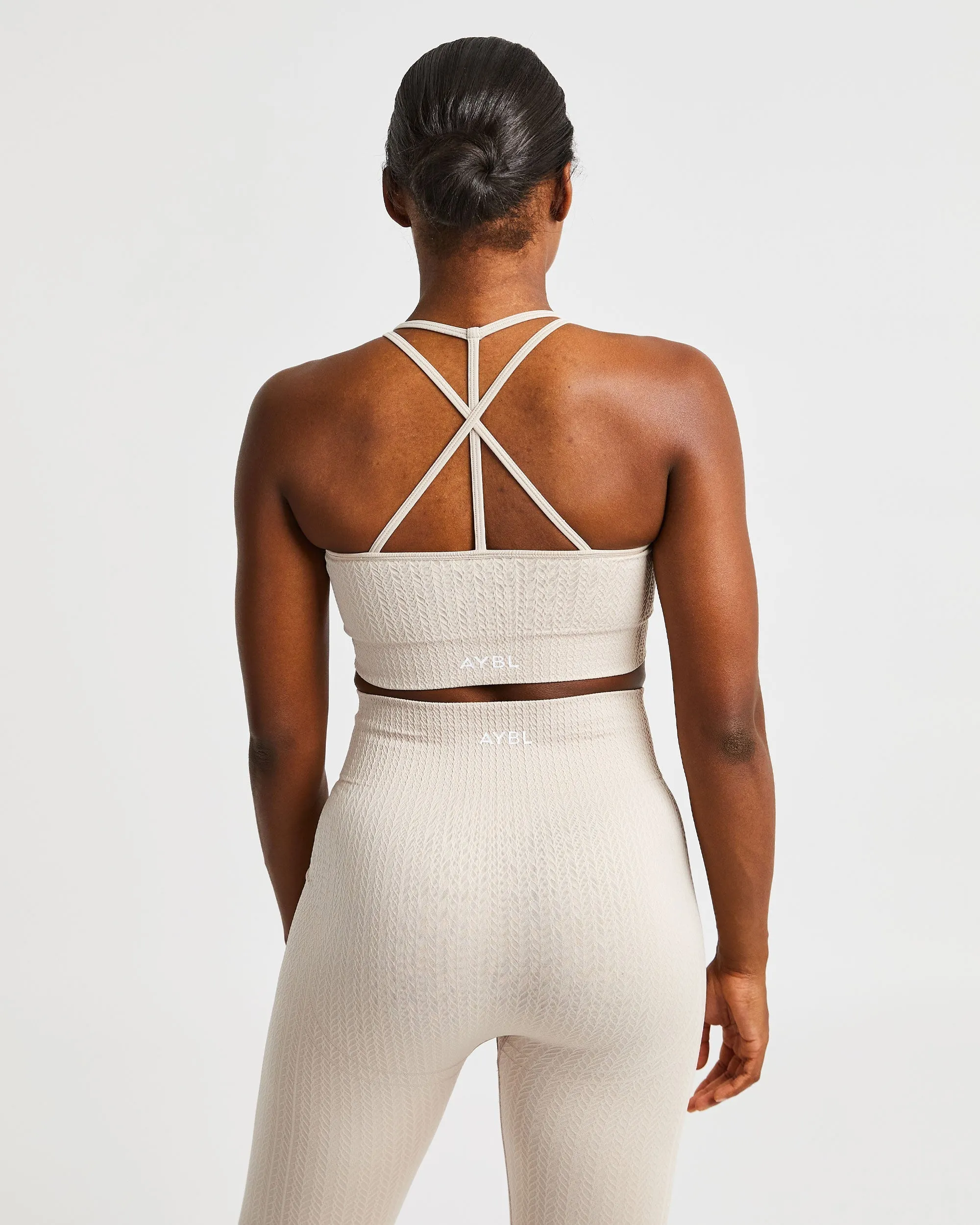 Luxe Seamless Sports Bra - Sand sold by AYBL product image thumbnail 2