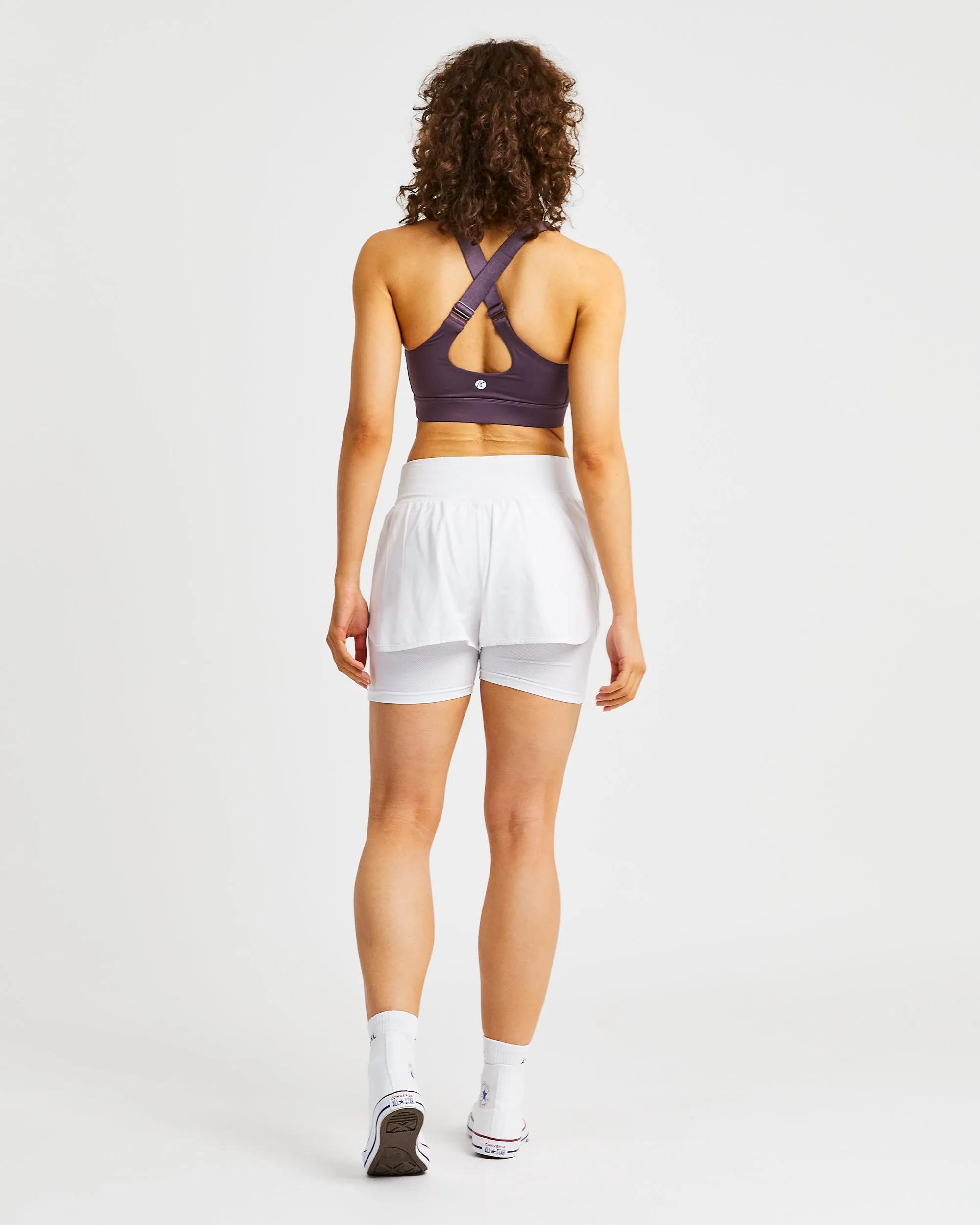 Sportive High Neck Sports Bra - Purple sold by AYBL product image thumbnail 4