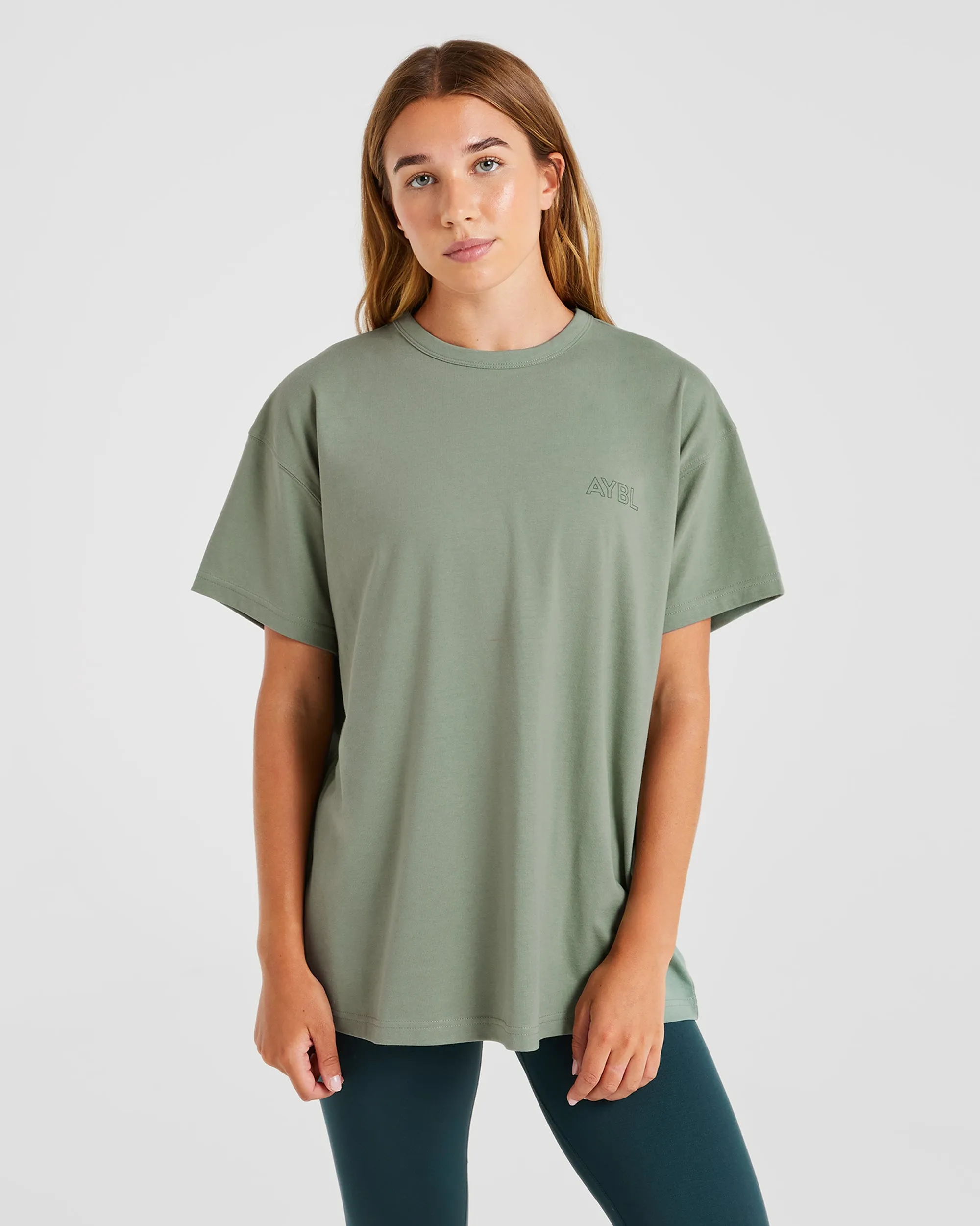 AYBL Athletics Oversized T Shirt - Green sold by AYBL product image thumbnail 2